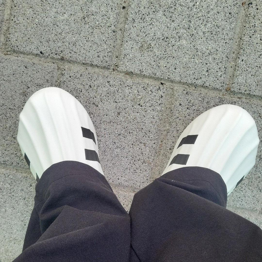 Adidas Adifom Superstar Core White 착용 스타일