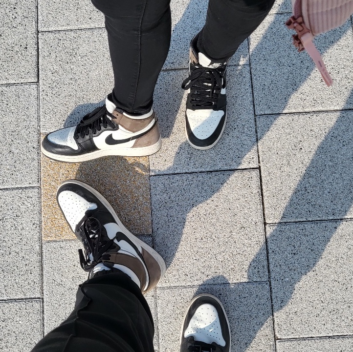 Jordan 1 Retro High OG Black Mocha, (GS) Jordan 1 Retro High OG Black Mocha 착용 스타일