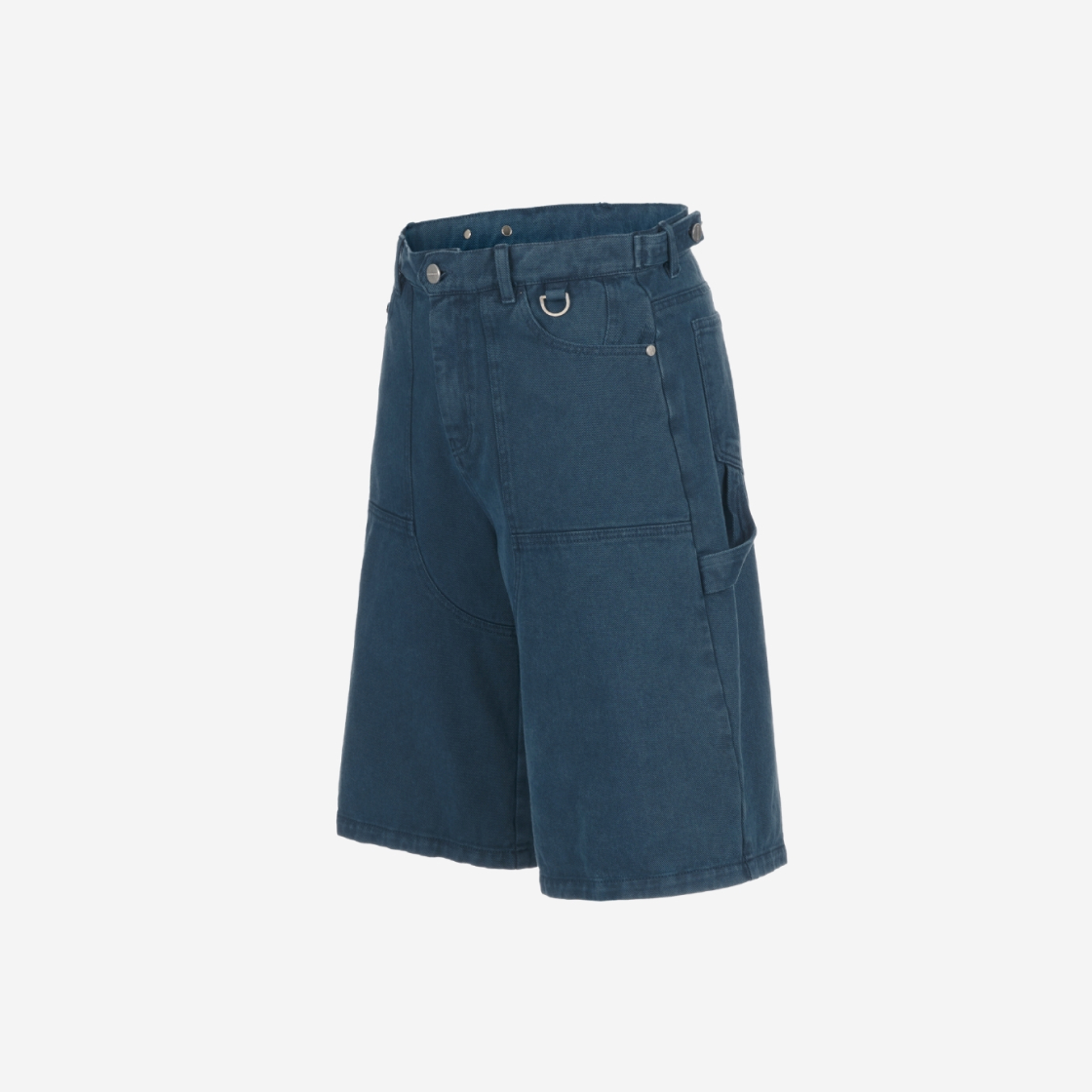 더바이닐하우스 다이드 더블 니 쇼츠 블루(Thevinylhouse Dyed Double Knee Shorts Blue) - 2