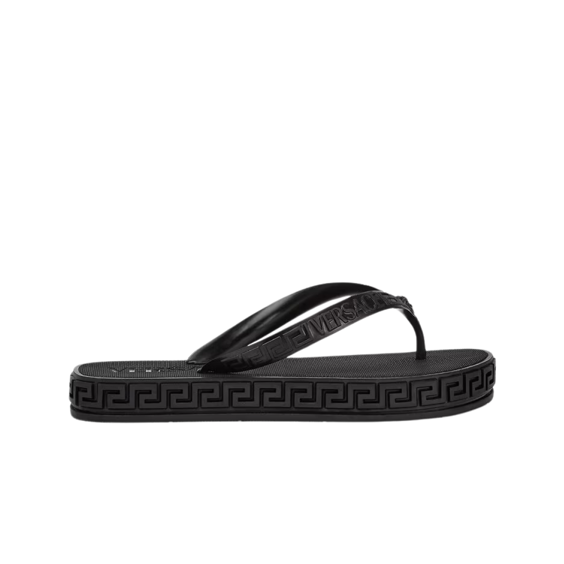 (W) 베르사체 그레카 샌들 블랙((W) Versace Greca Sandals Black)
