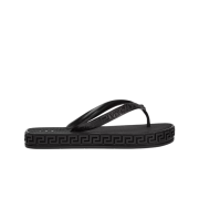 (W) Versace Greca Sandals Black