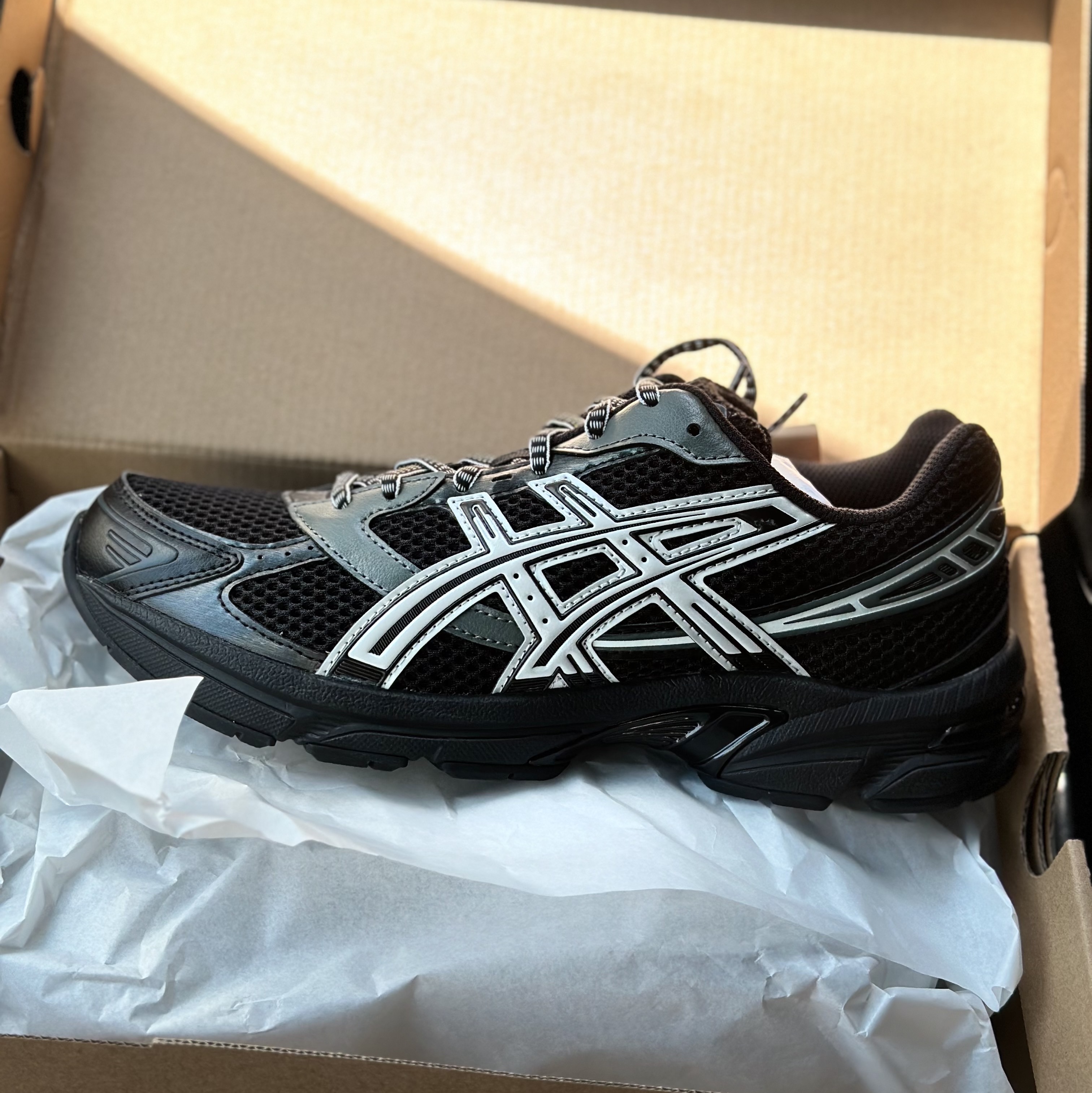 Asics Gel-1130 Black Glacier Grey - Folder Exclusive 착용 스타일