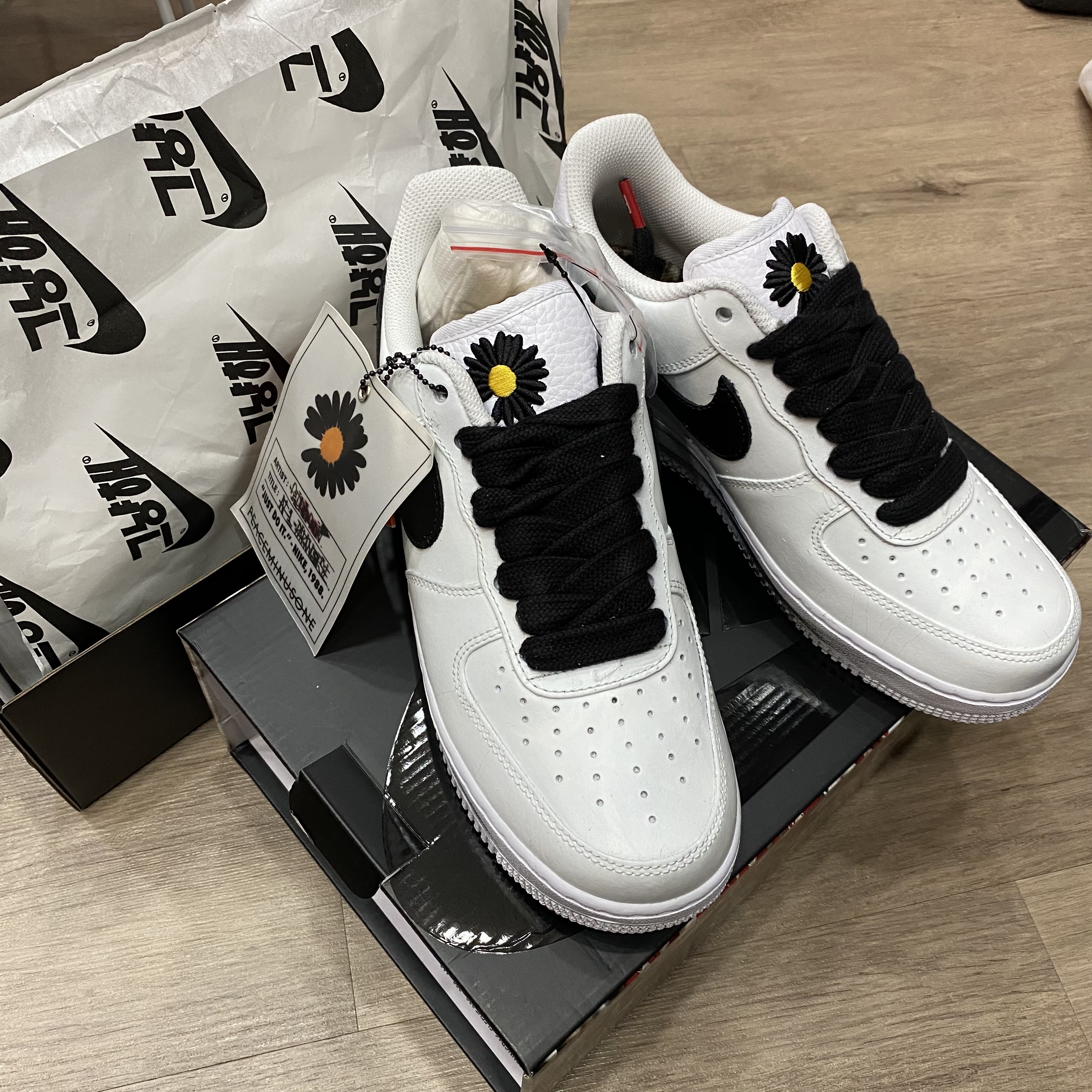Nike x Peaceminusone Air Force 1 Low Para-Noise 2.0 착용 스타일