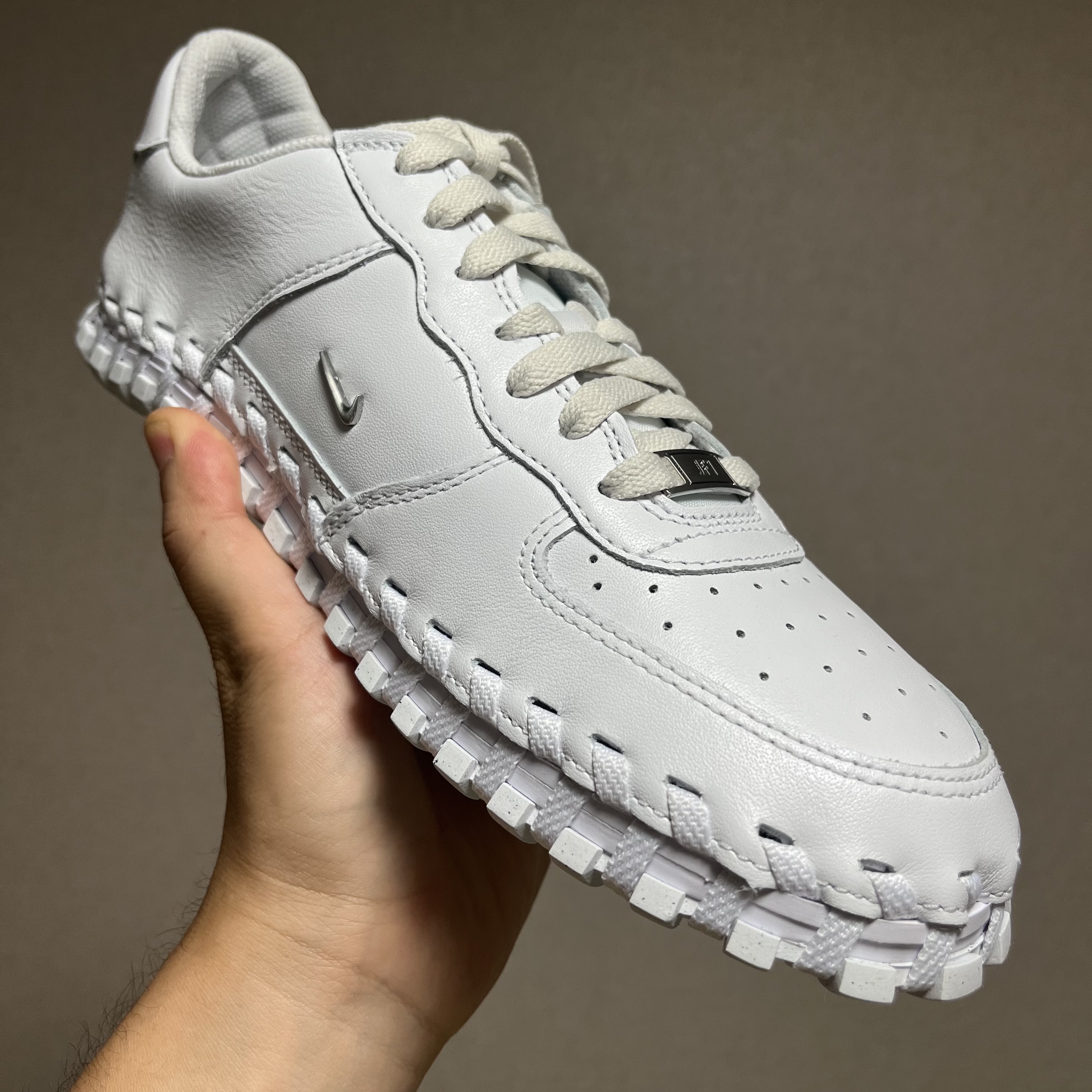 Nike x Jacquemus J Force 1 Low LX SP White 착용 스타일
