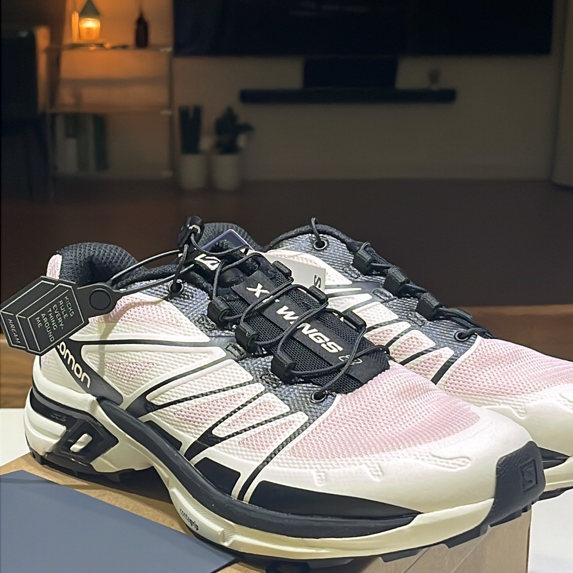 Salomon XT-Wings 2 Cradle Pink 착용 스타일
