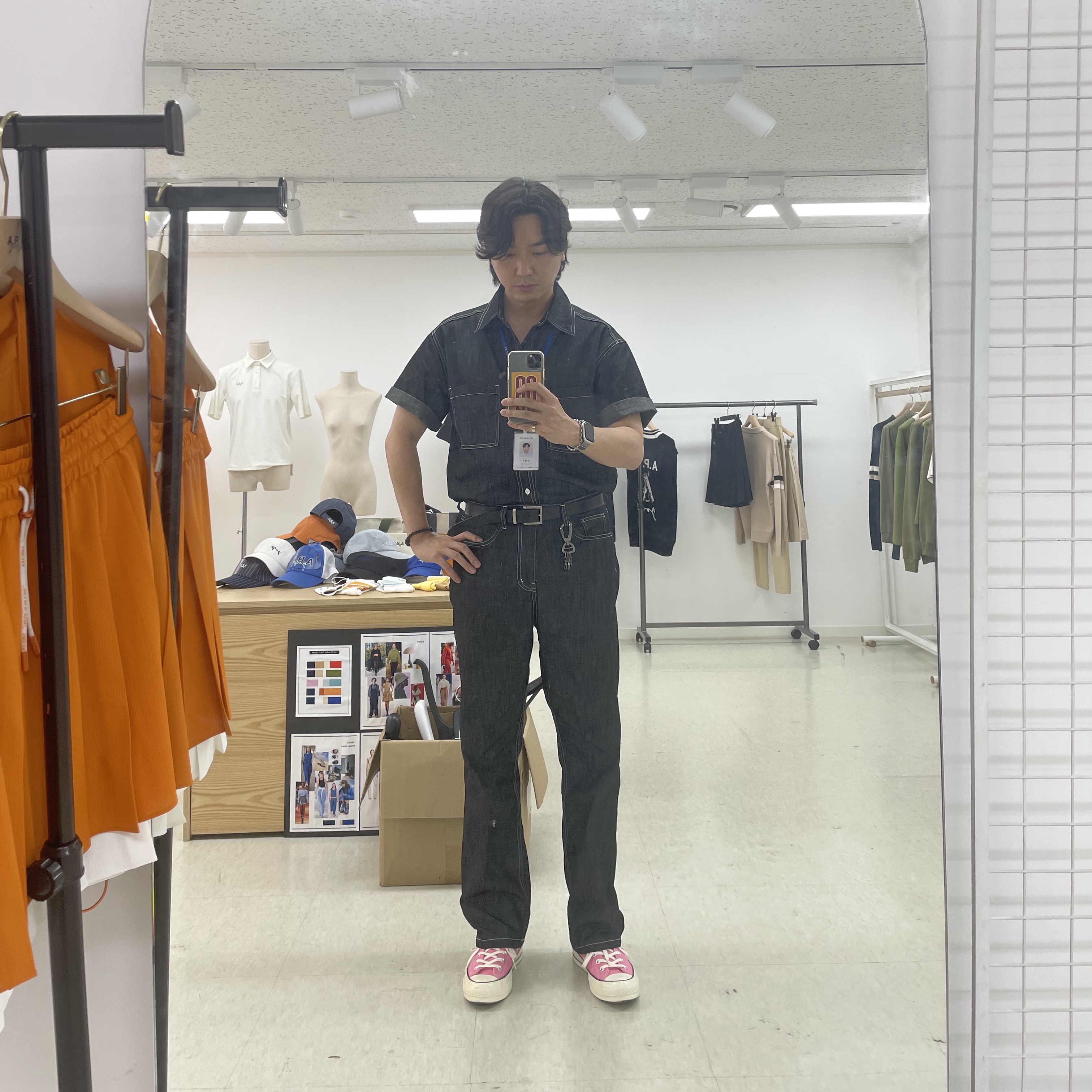 Converse Chuck 70 High Vintage Canvas Pink 착용 스타일