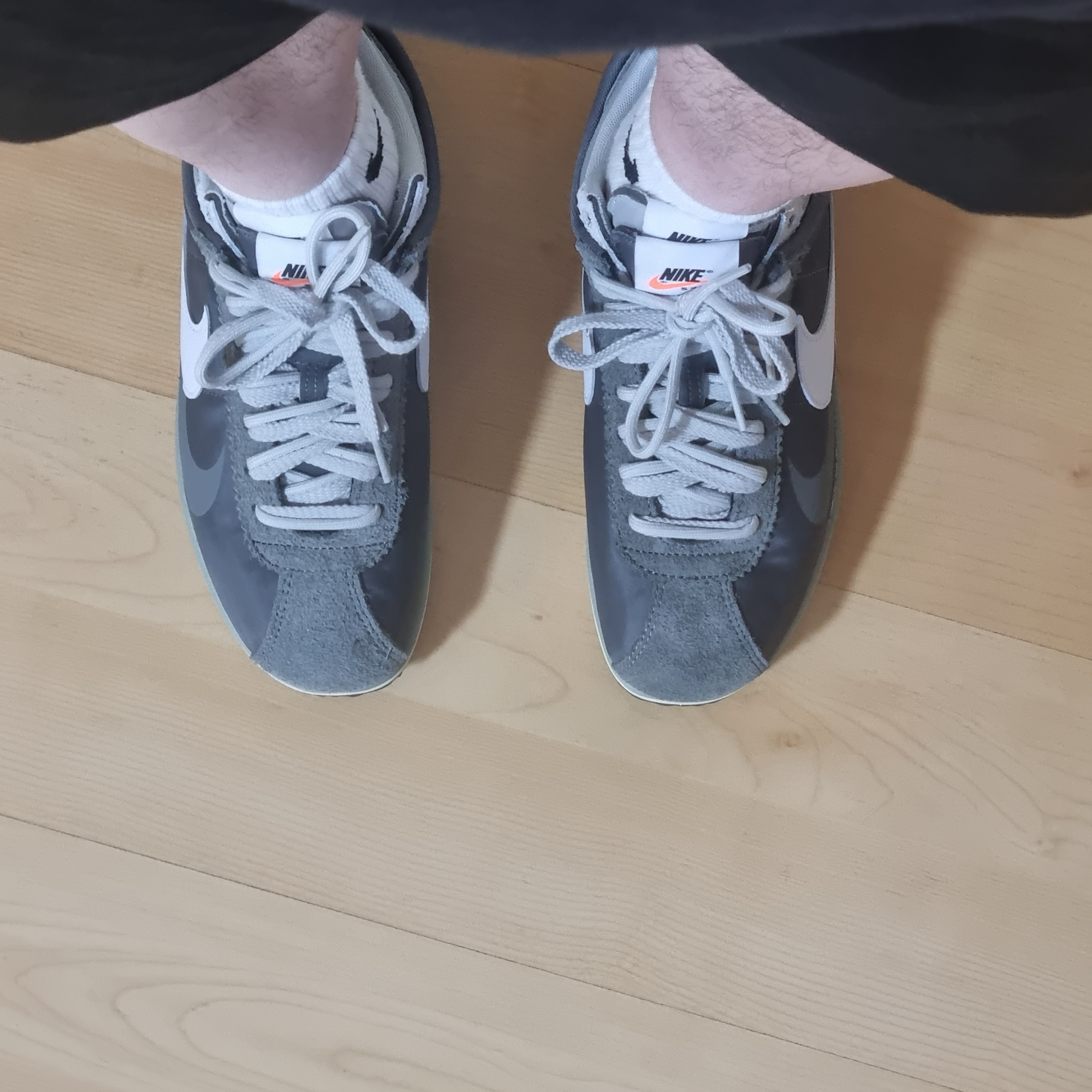 Nike x Sacai Zoom Cortez SP Iron Grey 착용 스타일