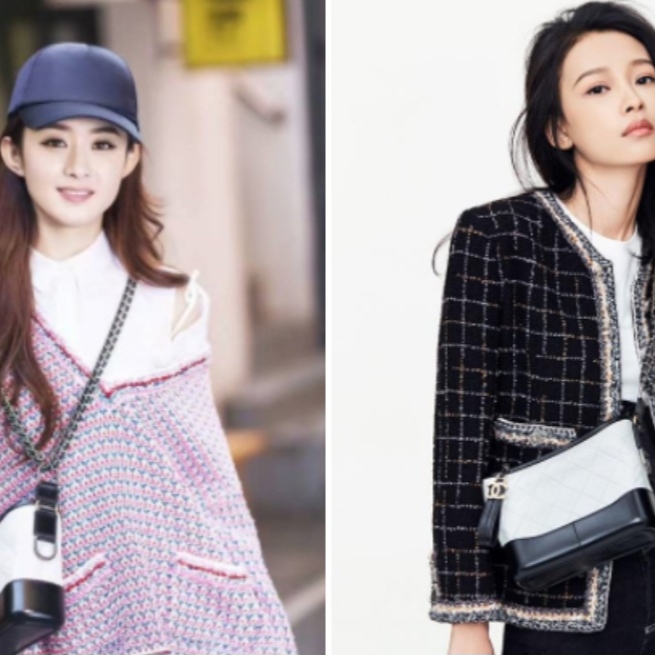 Chanel Gabrielle Small Hobo Bag Aged Calfskin & Gold White Black 착용 스타일
