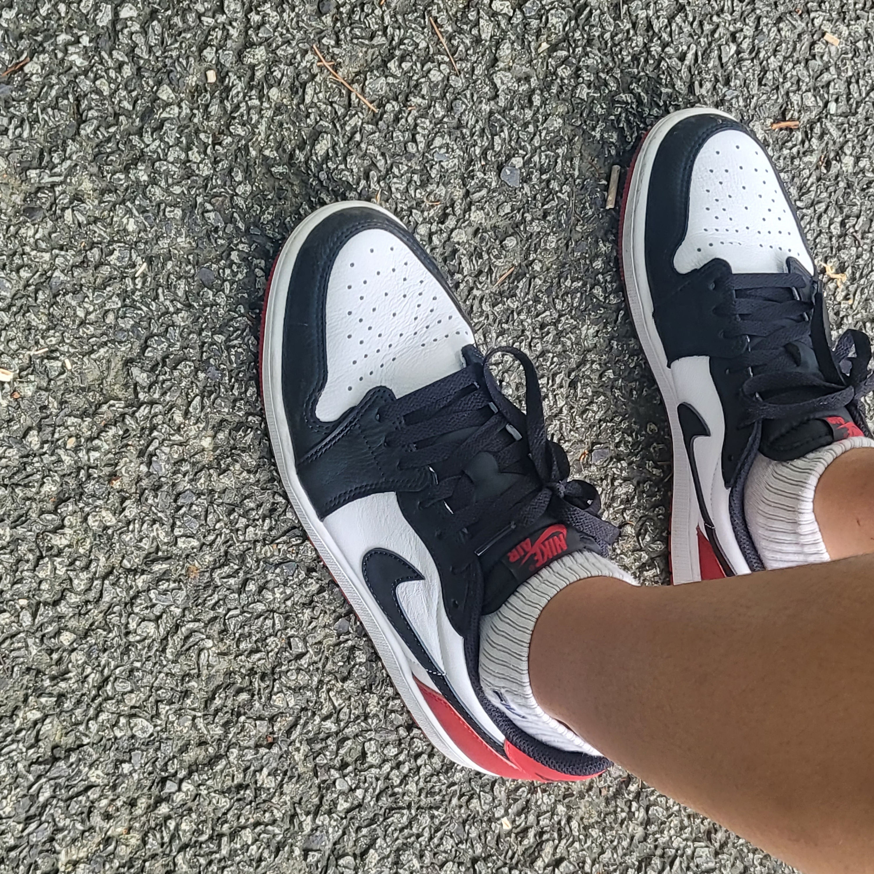 Jordan 1 Retro Low OG Black Toe 착용 스타일