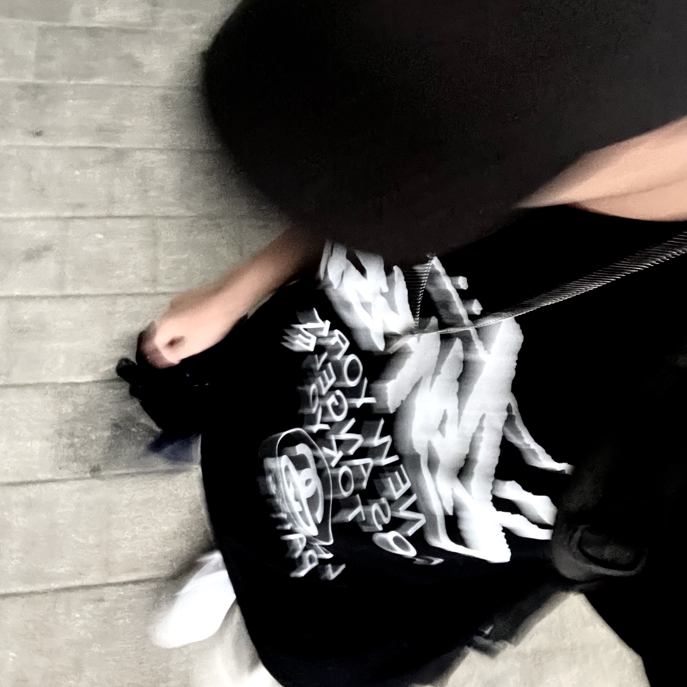 Stussy World Tour T-Shirt Black 2023 착용 스타일