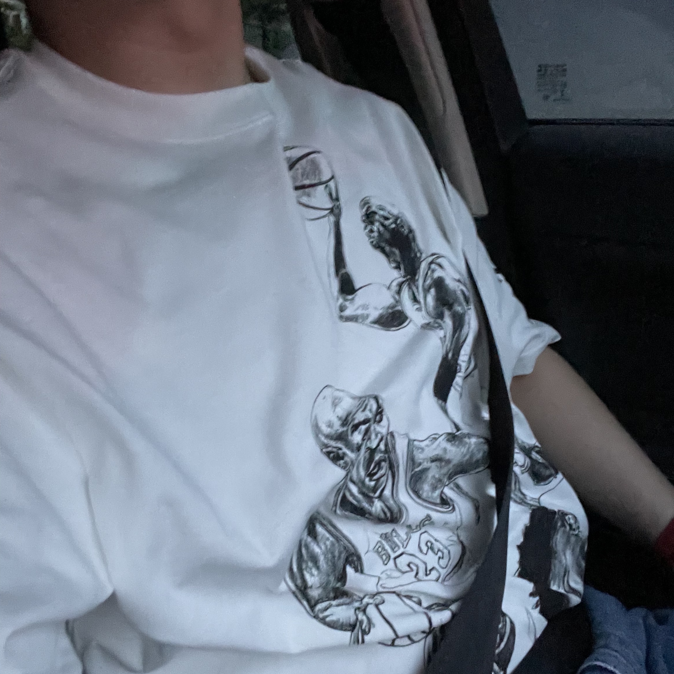 Jordan x Off-White S/S T-Shirt White - Asia 착용 스타일