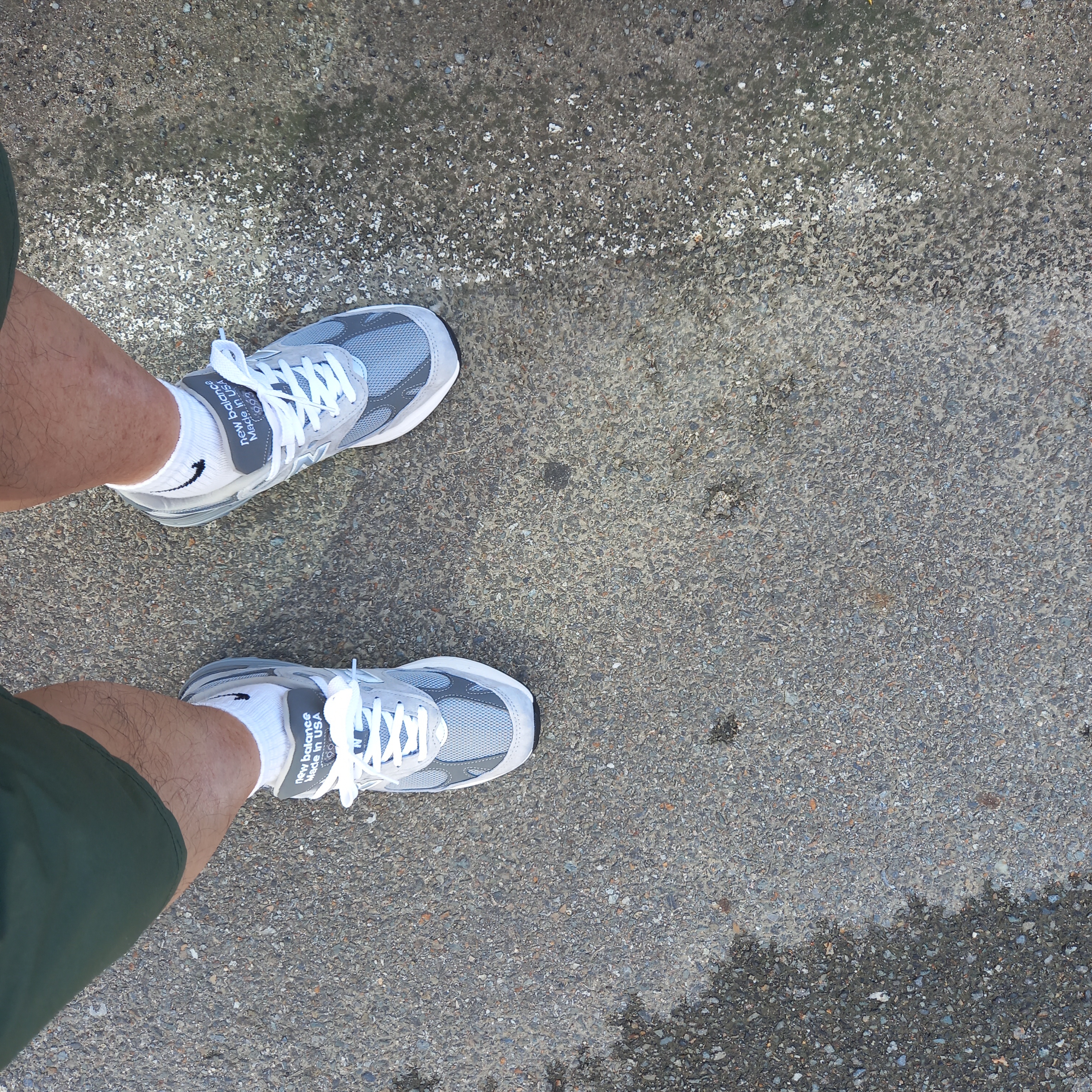 New Balance 993 Made in USA Grey - D Standard 착용 스타일 - 3