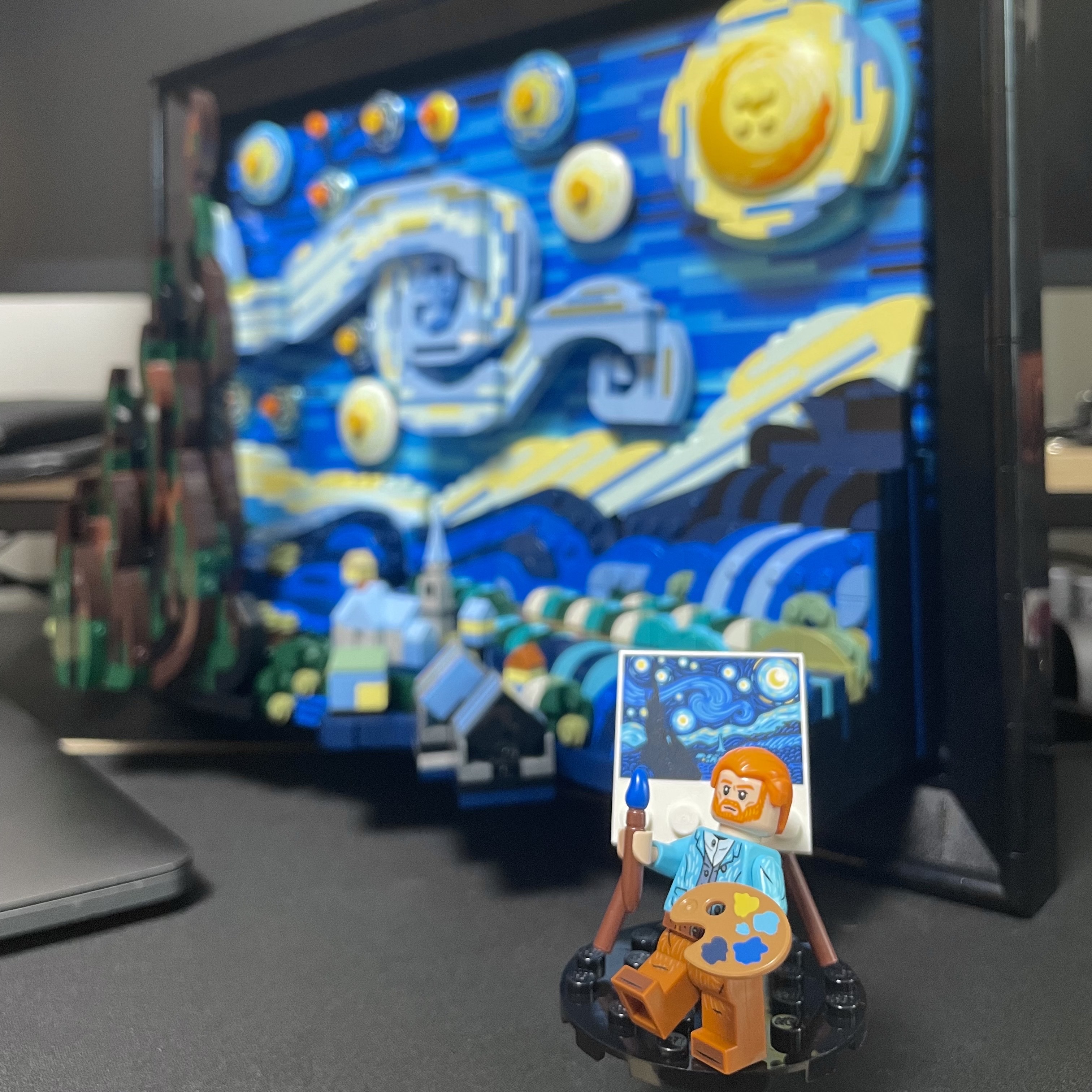 Lego Vincent Van Gogh The Starry Night 착용 스타일 - 2
