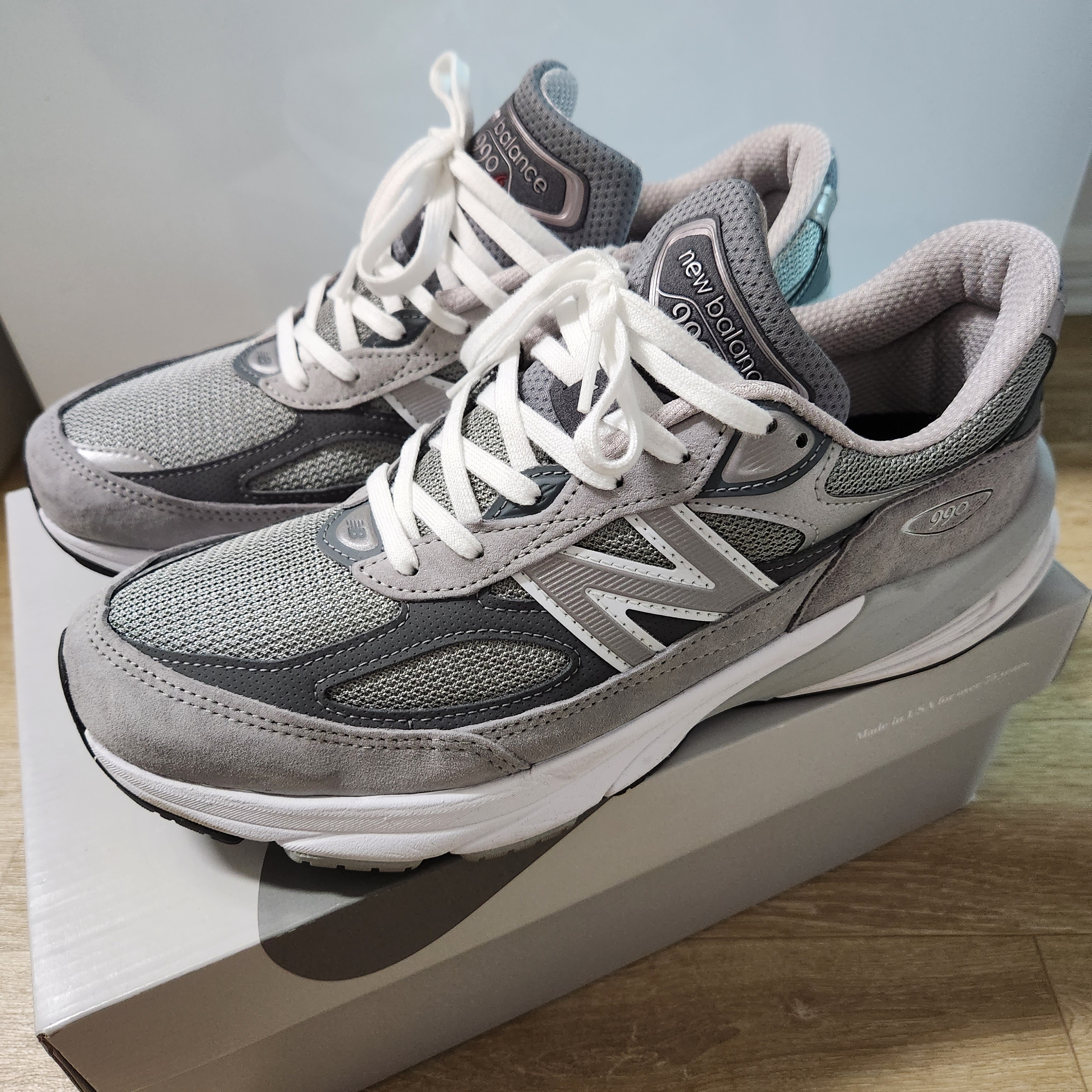 New Balance 990v6 Made in USA Grey - D Standard 착용 스타일