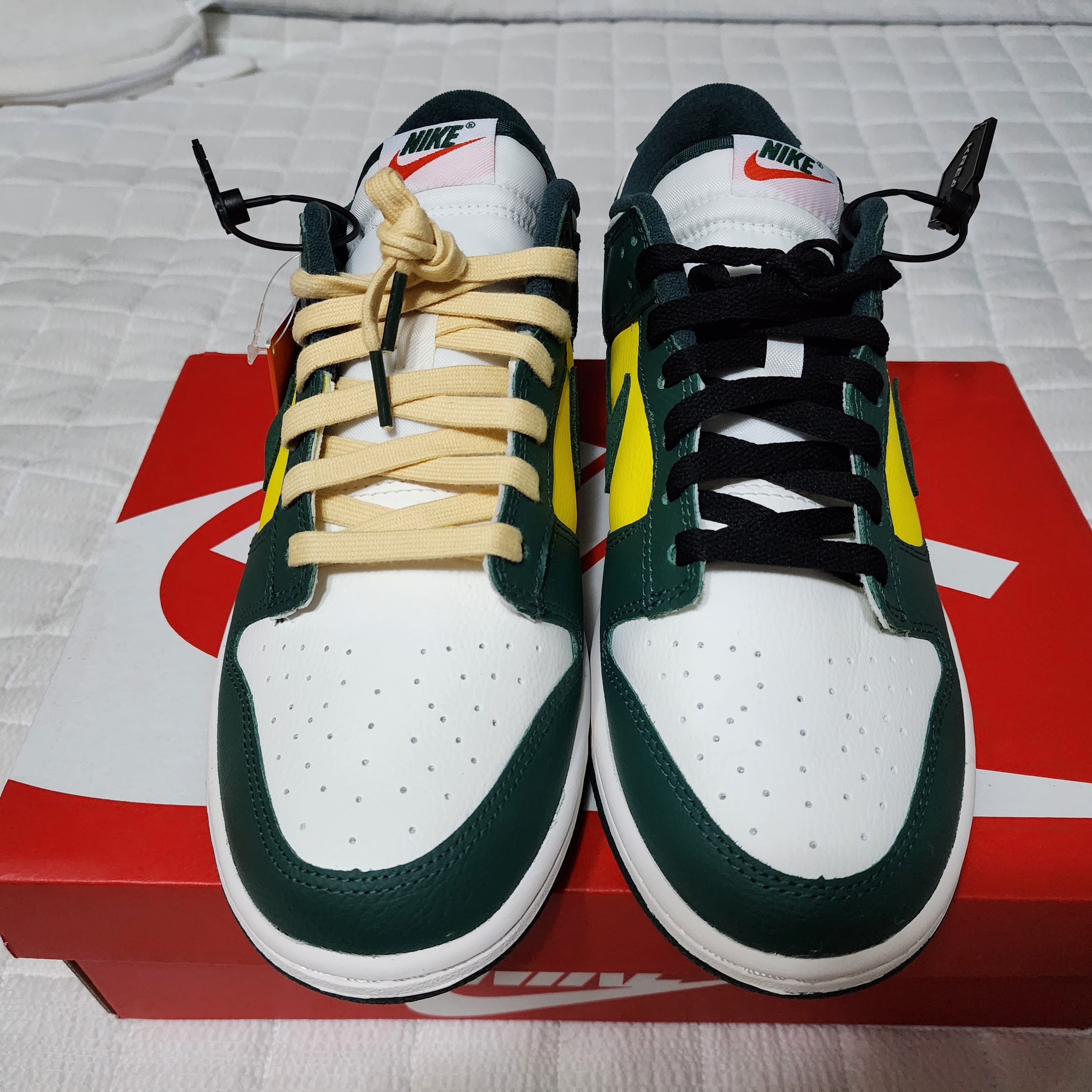 (W) Nike Dunk Low SE Opti Noble Green 착용 스타일
