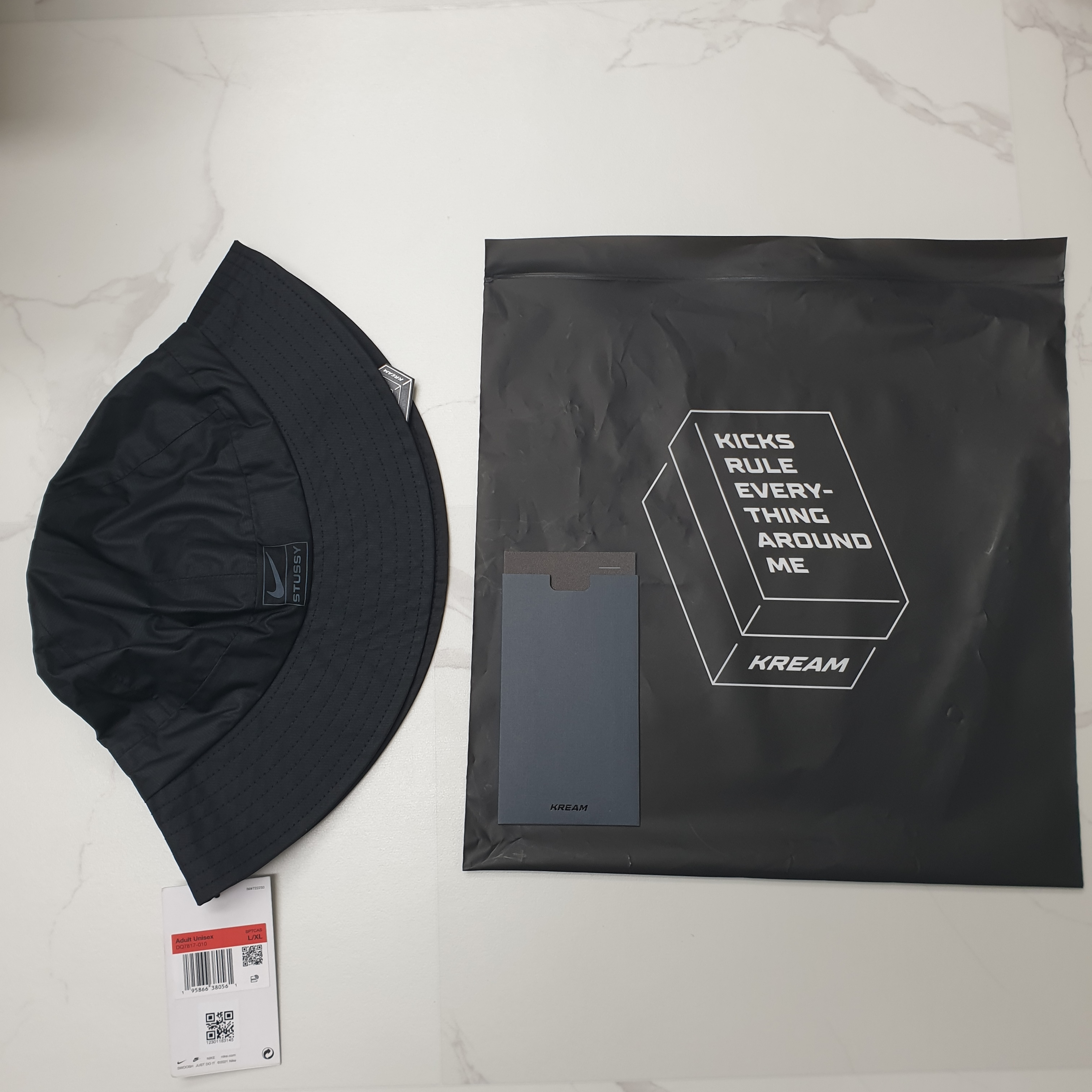 Nike x Stussy NRG FL Storm-Fit Bucket Hat Black 착용 스타일
