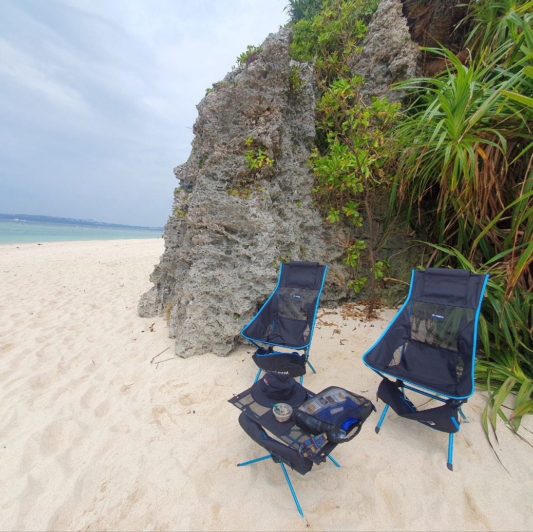 Helinox Sunset Chair Black - Renewal Ver. 착용 스타일