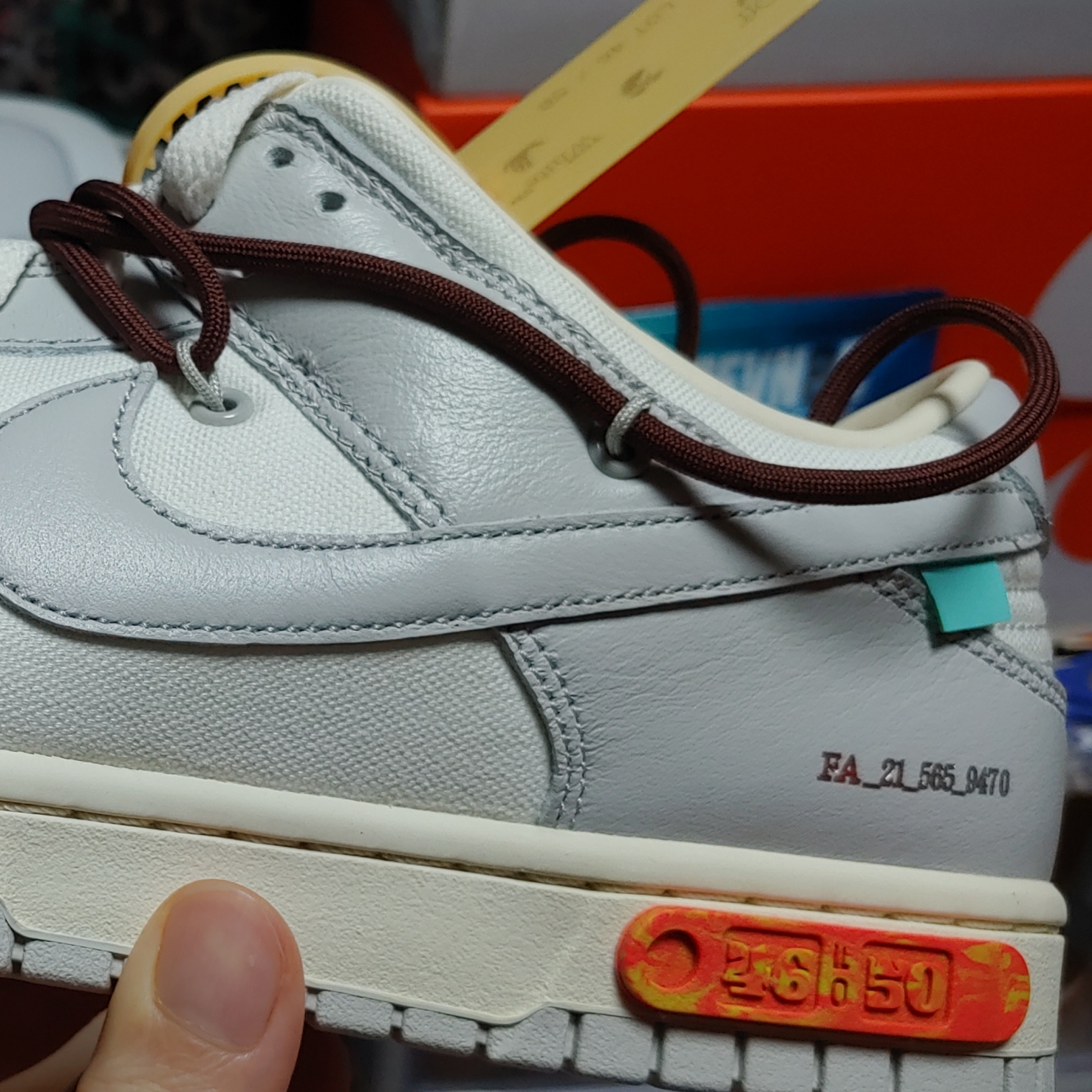 Nike x Off-White Dunk Low The 50 - Lot 46 착용 스타일 - 3