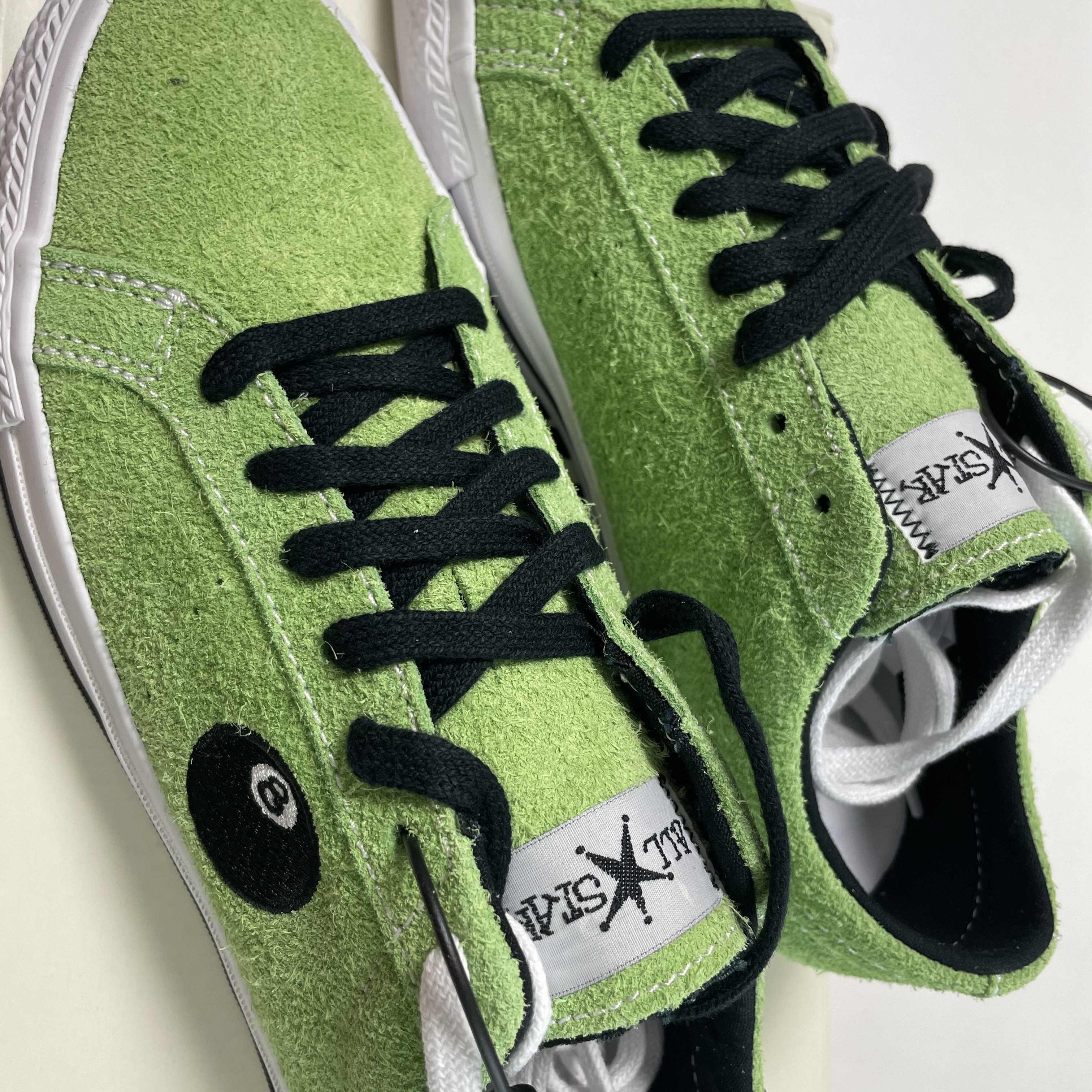 Converse x Stussy One Star Pro Ox 8 Ball Green 착용 스타일