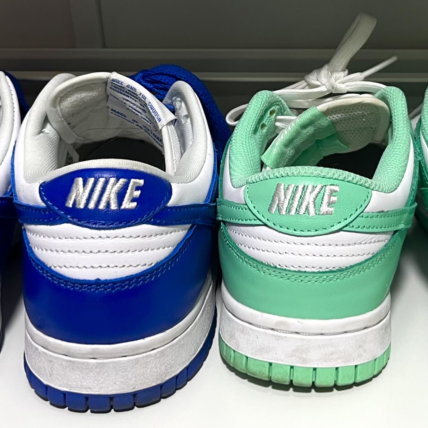 Nike Dunk Low SP Kentucky 2022, (W) Nike Dunk Low Green Glow 착용 스타일