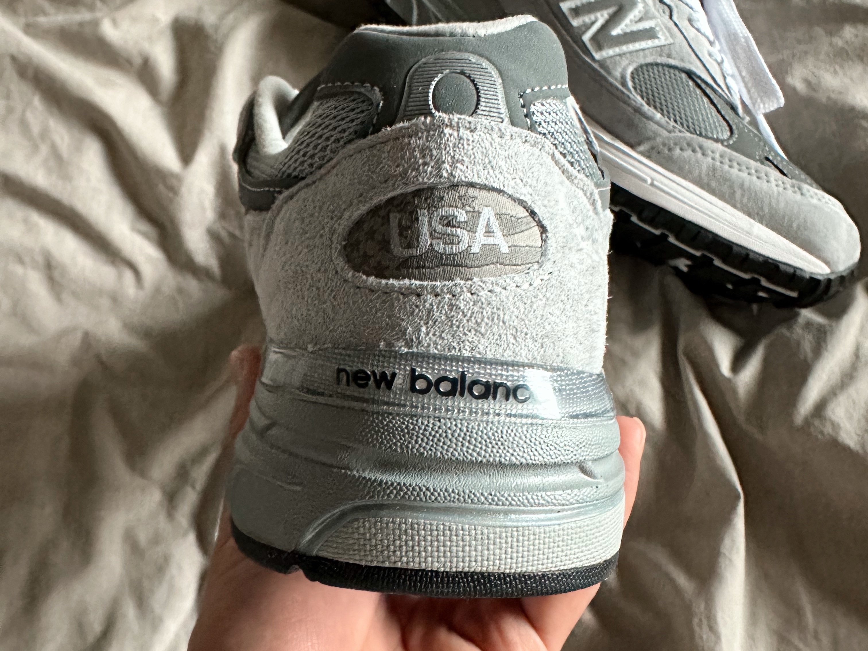 New Balance 993 Made in USA Grey - D Standard 착용 스타일 - 5
