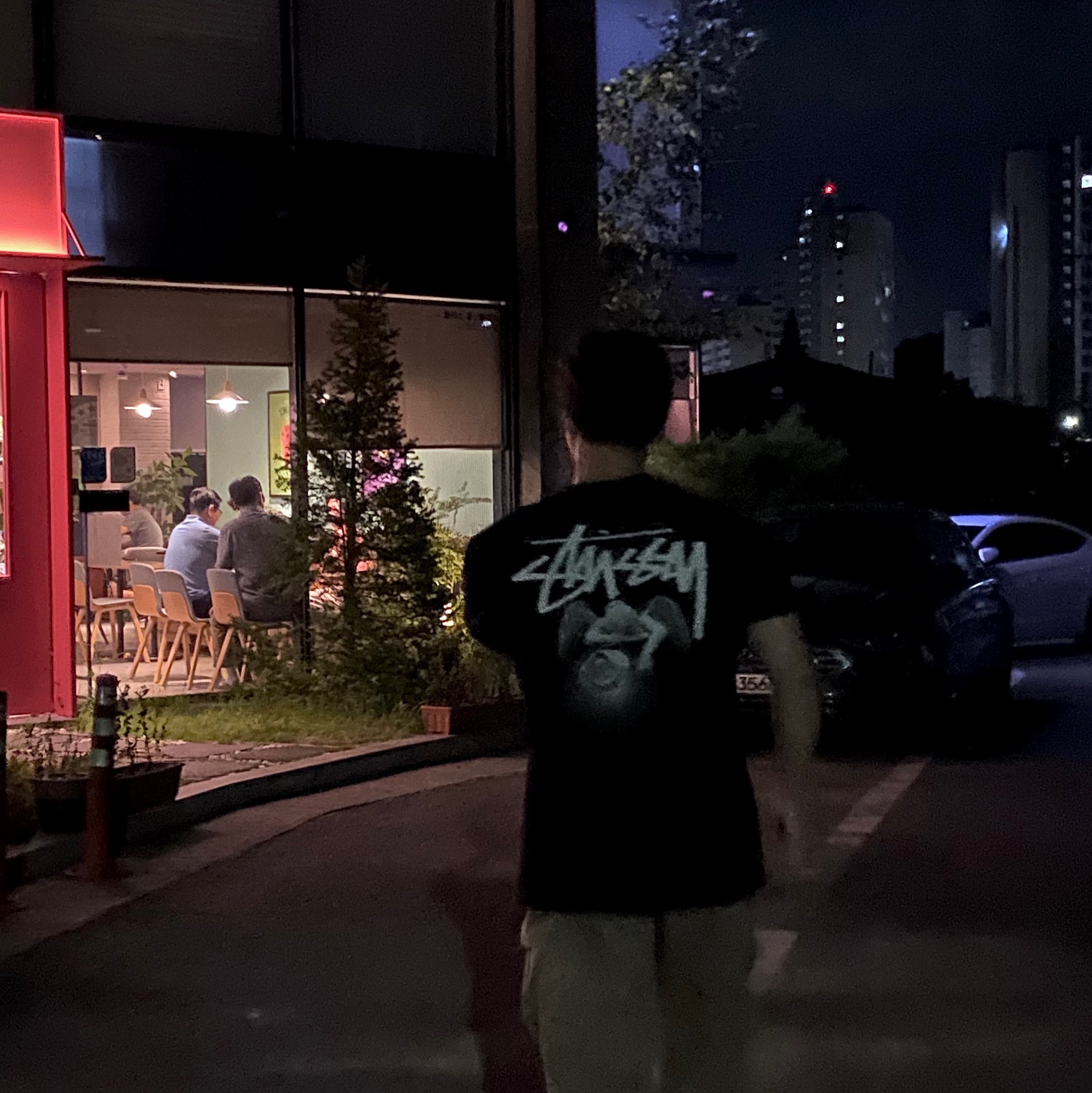 Stussy Angel T-Shirt Black 착용 스타일