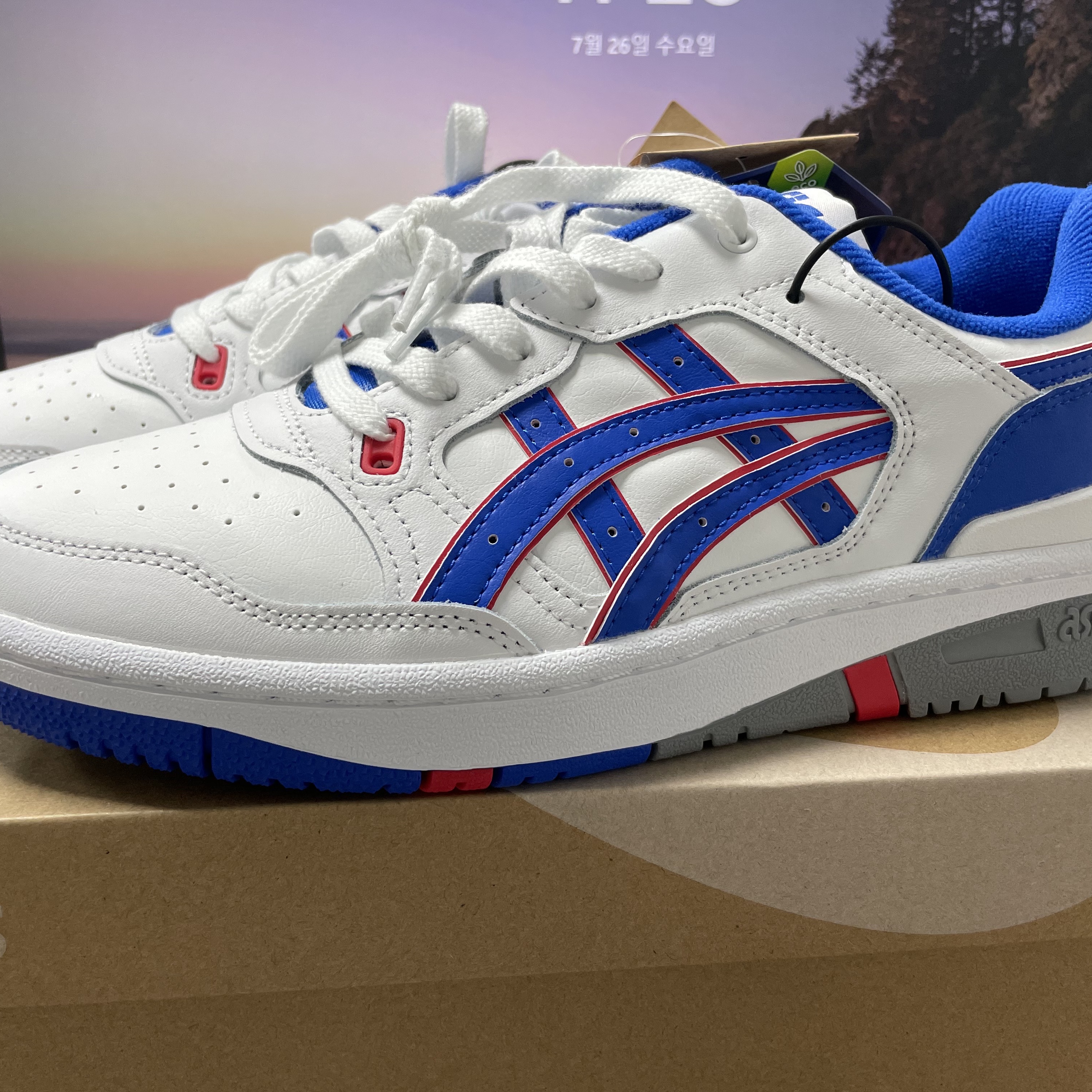 Asics EX89 White Illusion Blue 착용 스타일 - 1