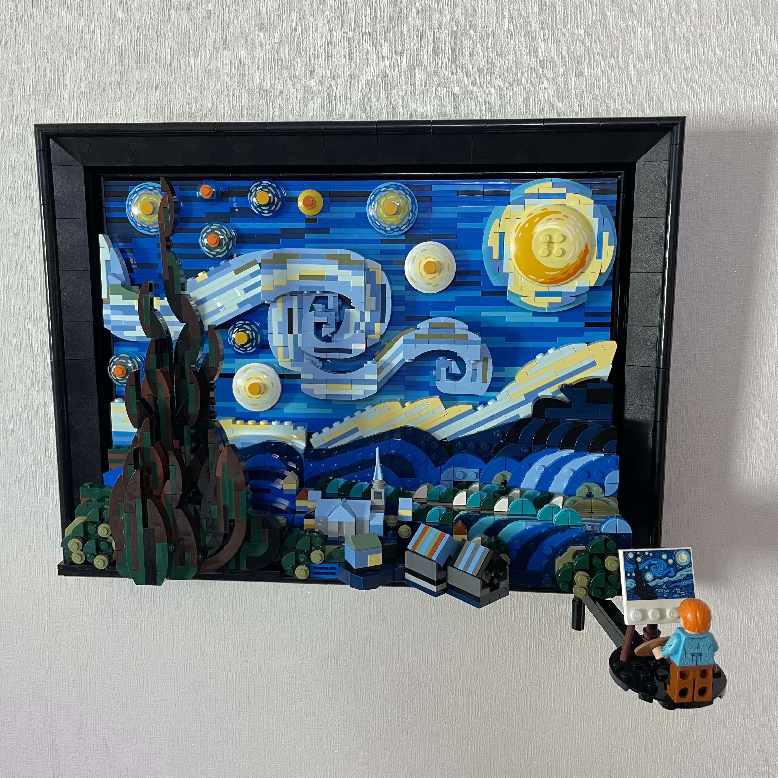 Lego Vincent Van Gogh The Starry Night 착용 스타일 - 1