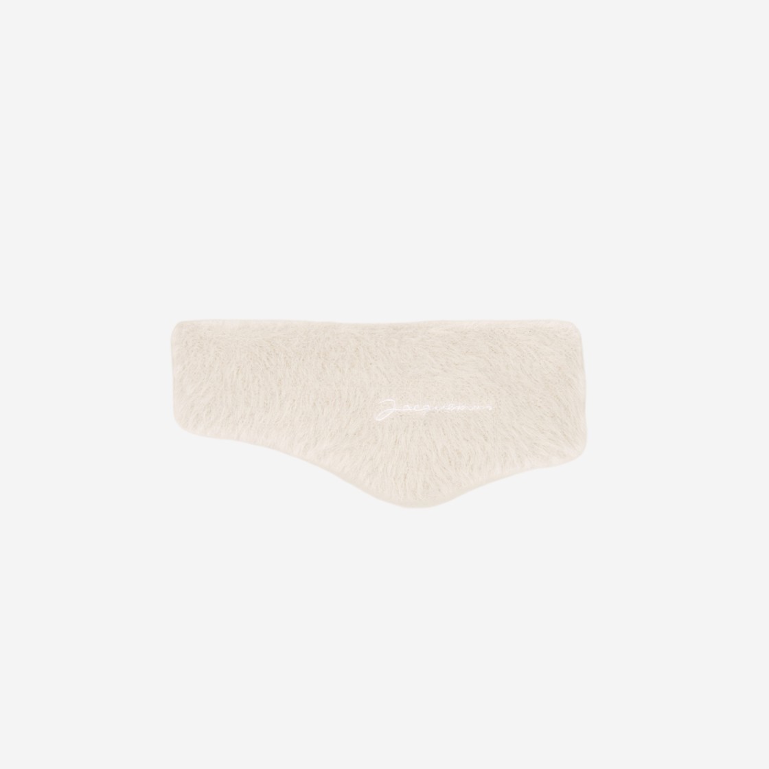 Jacquemus Le Bandeau Neve Fluffy Headband Off White 상세 이미지 1