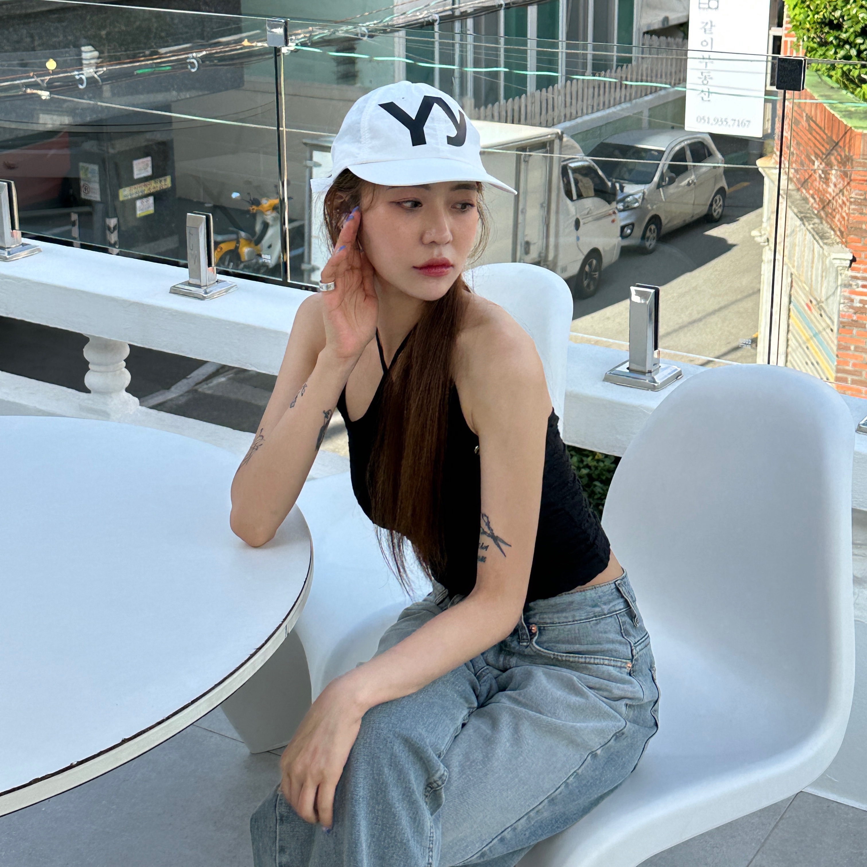 (W) Balenciaga 3XL Sneakers Grey White Red, Balenciaga 3XL Sneakers Grey White Red 착용 스타일 - 4