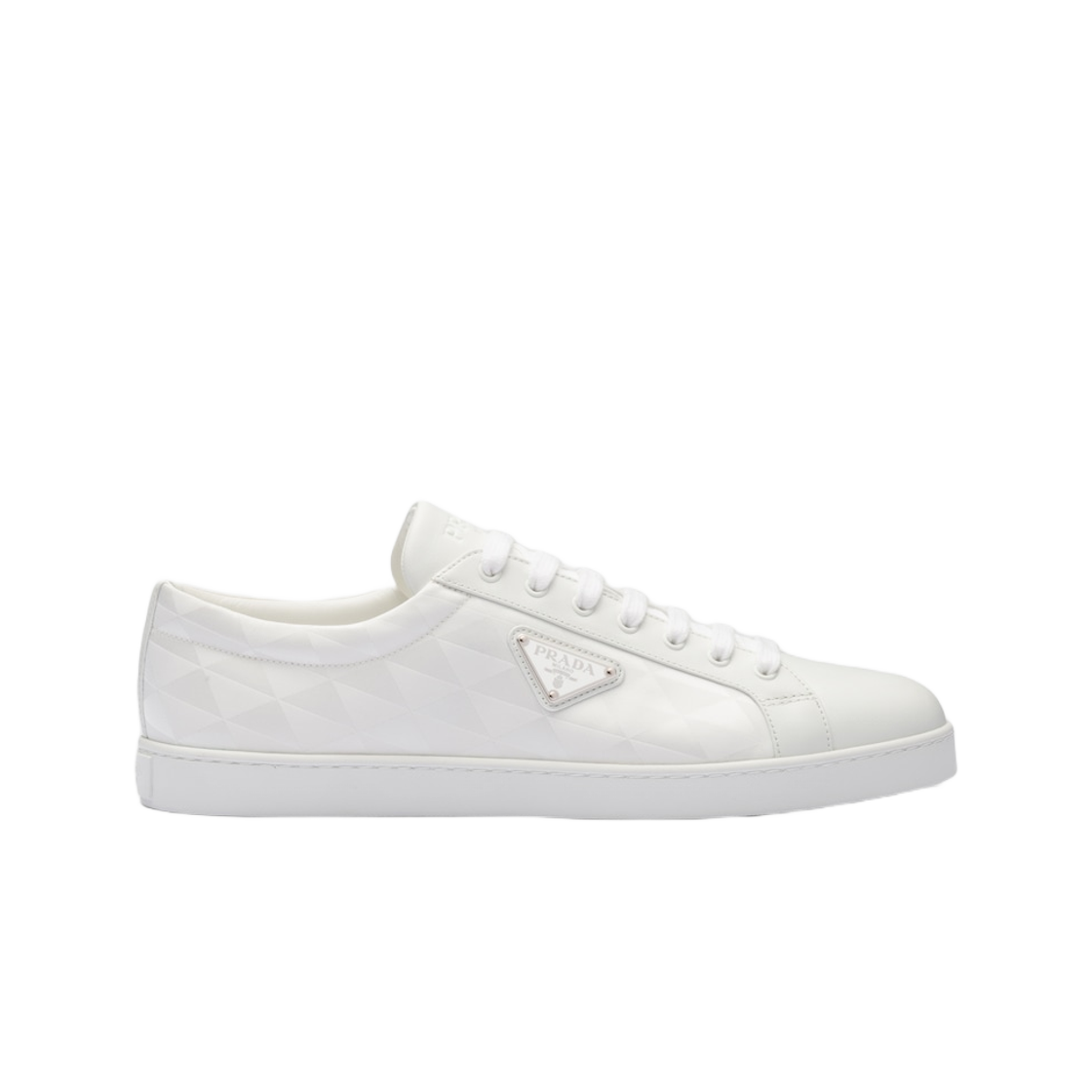 프라다 레더 리나일론 스니커즈 화이트(Prada Leather Re-Nylon Sneakers White) - 1