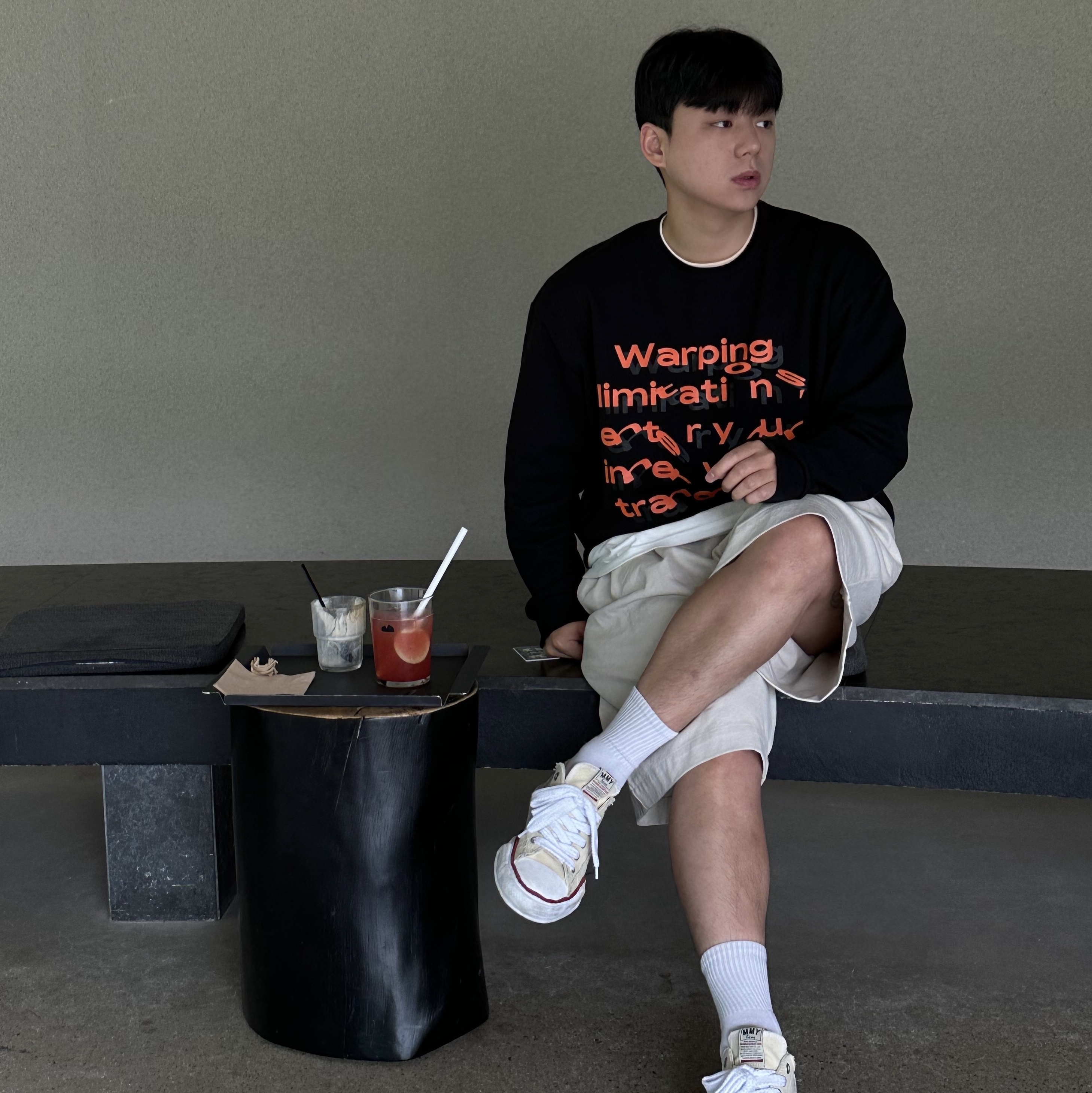 Maison Mihara Yasuhiro Peterson OG Sole Canvas Low-top Sneakers Natural 착용 스타일 - 4