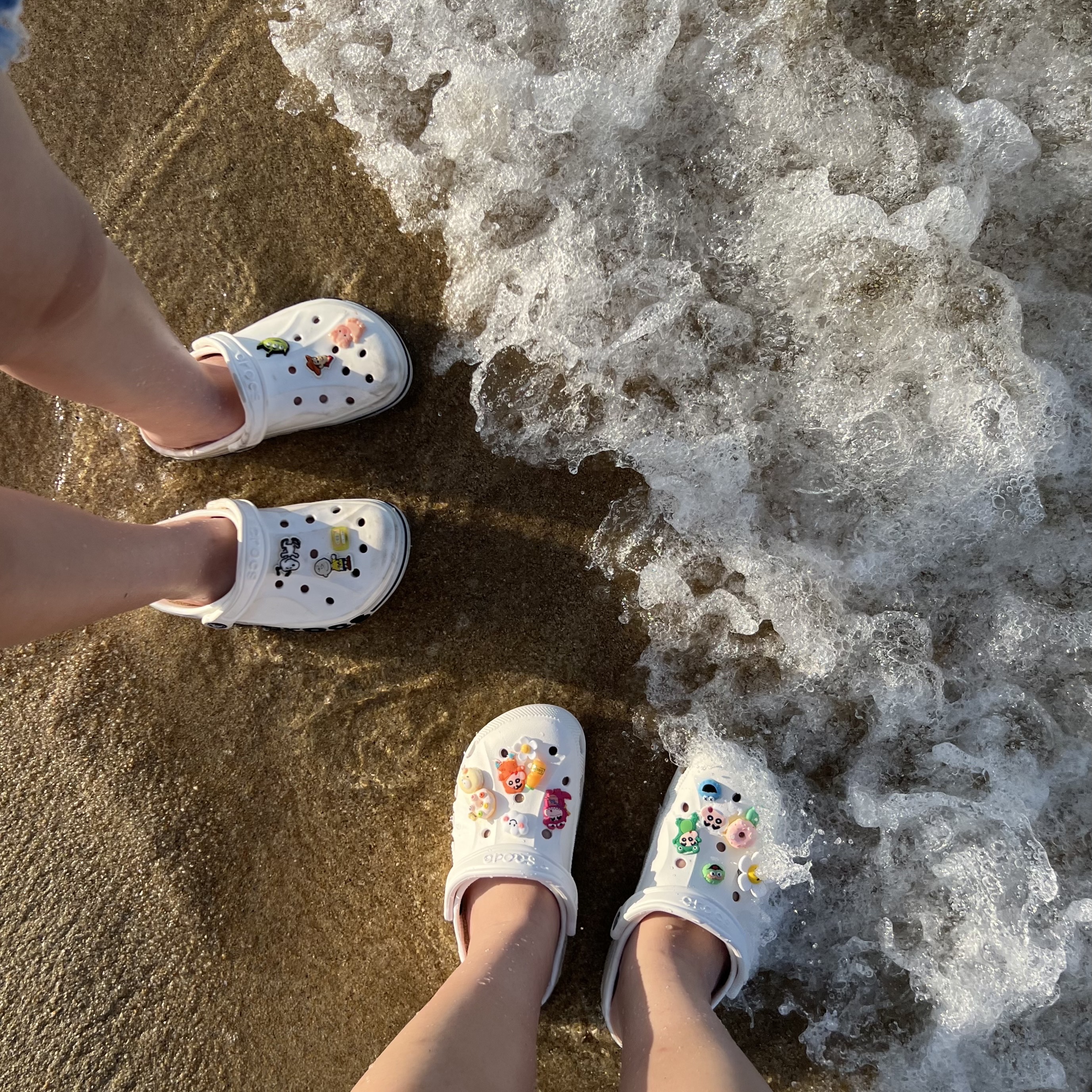 Crocs Baya Clog White 착용 스타일