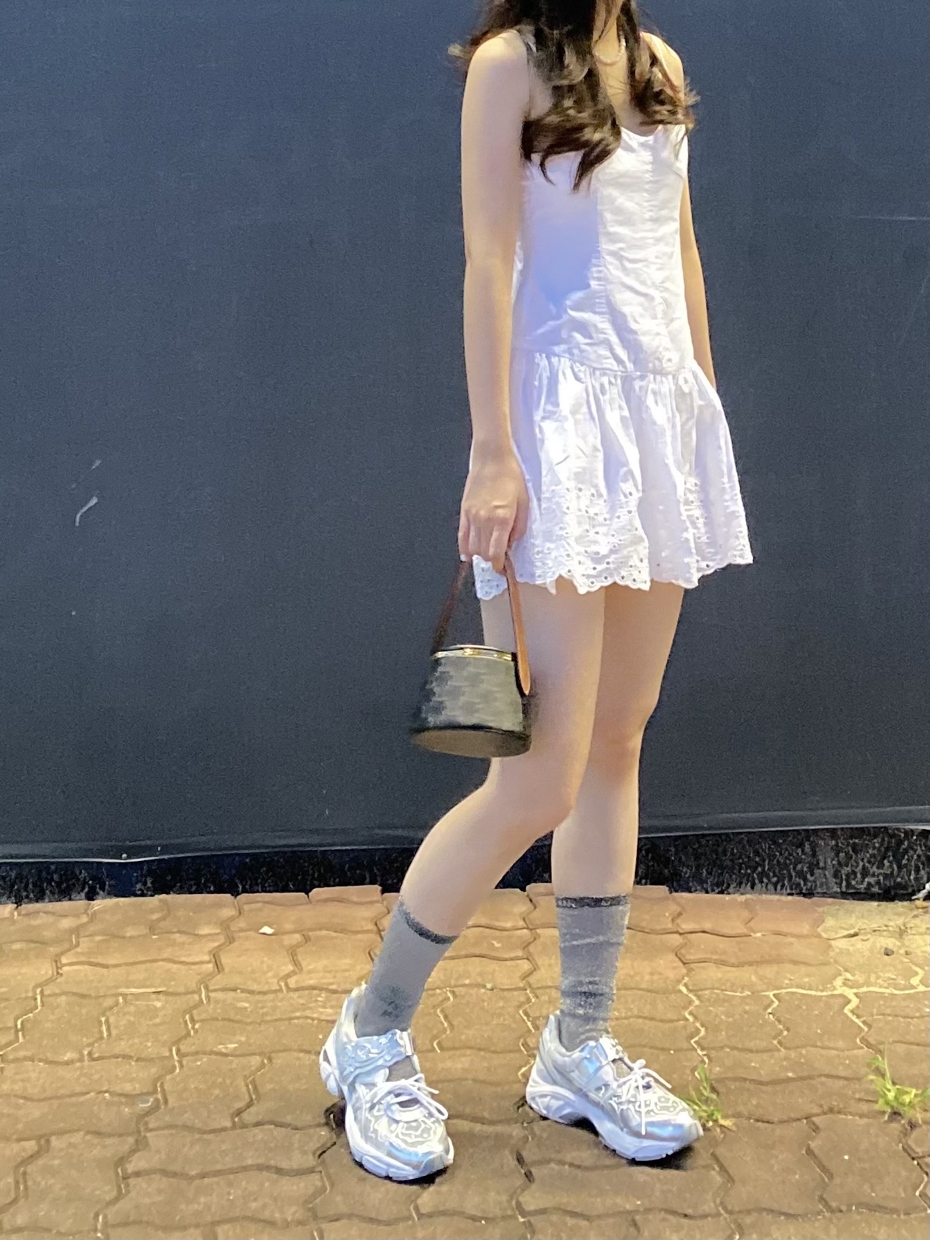 Asics x Cecilie Bahnsen GT-2160 White 착용 스타일