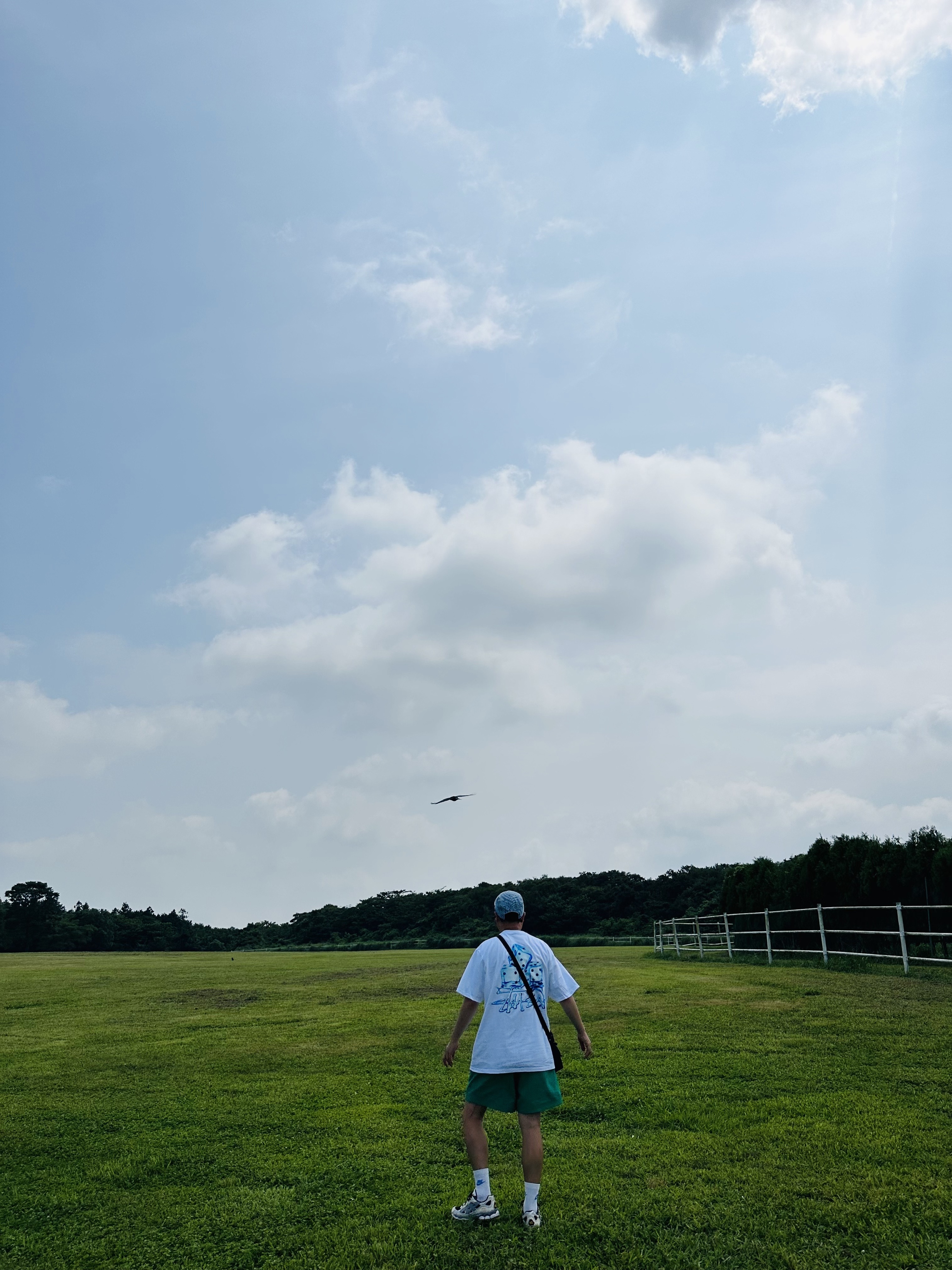 Supreme Circles Jacquard Denim Camp Cap Blue - 21FW, Stussy Melted T-Shirt White 착용 스타일 - 5