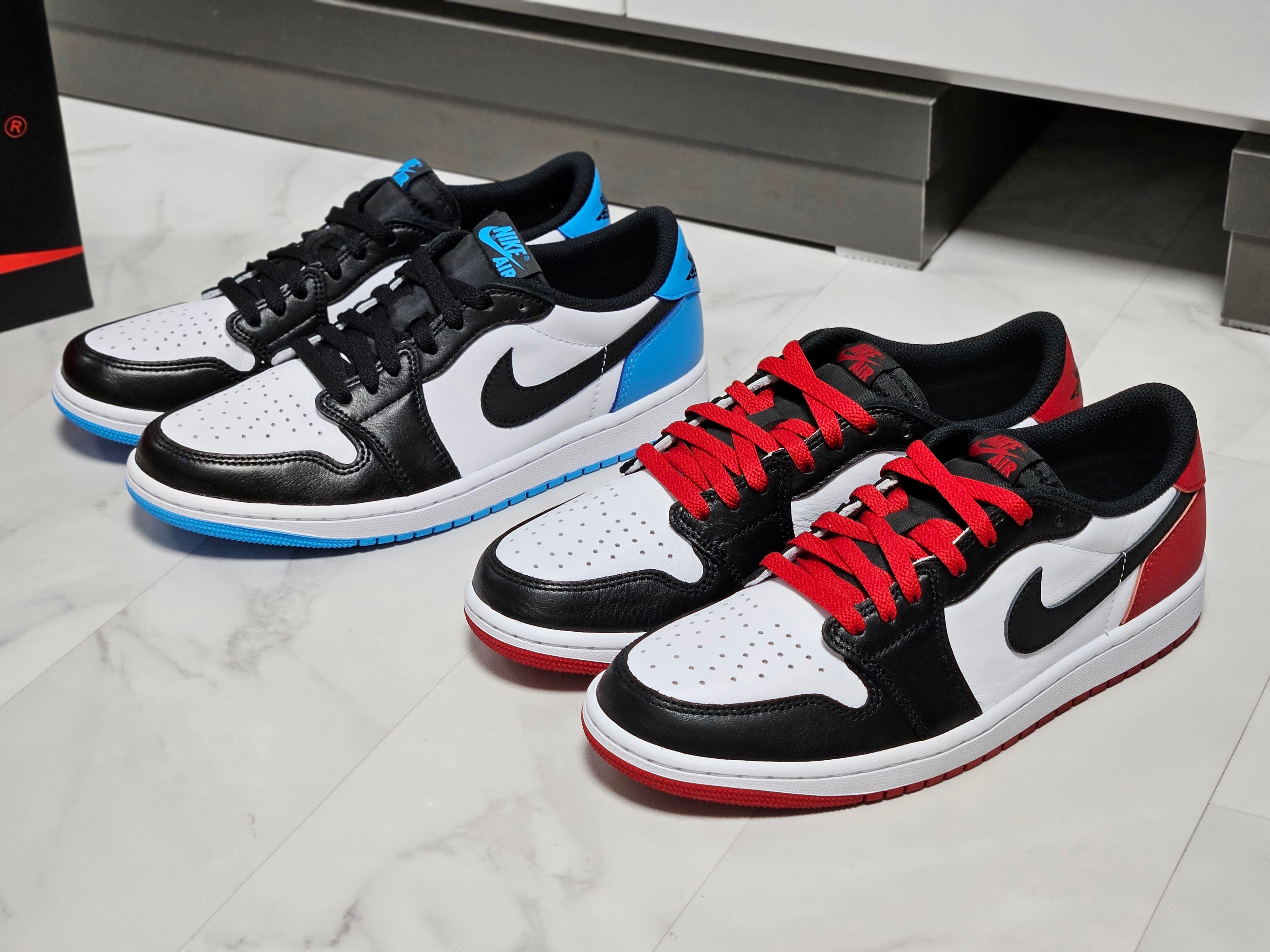 Jordan 1 Retro Low OG Black Toe 착용 스타일 - 1