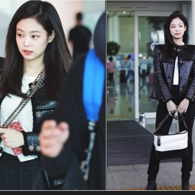 Chanel Gabrielle Small Hobo Bag Aged Calfskin & Gold White Black 착용 스타일