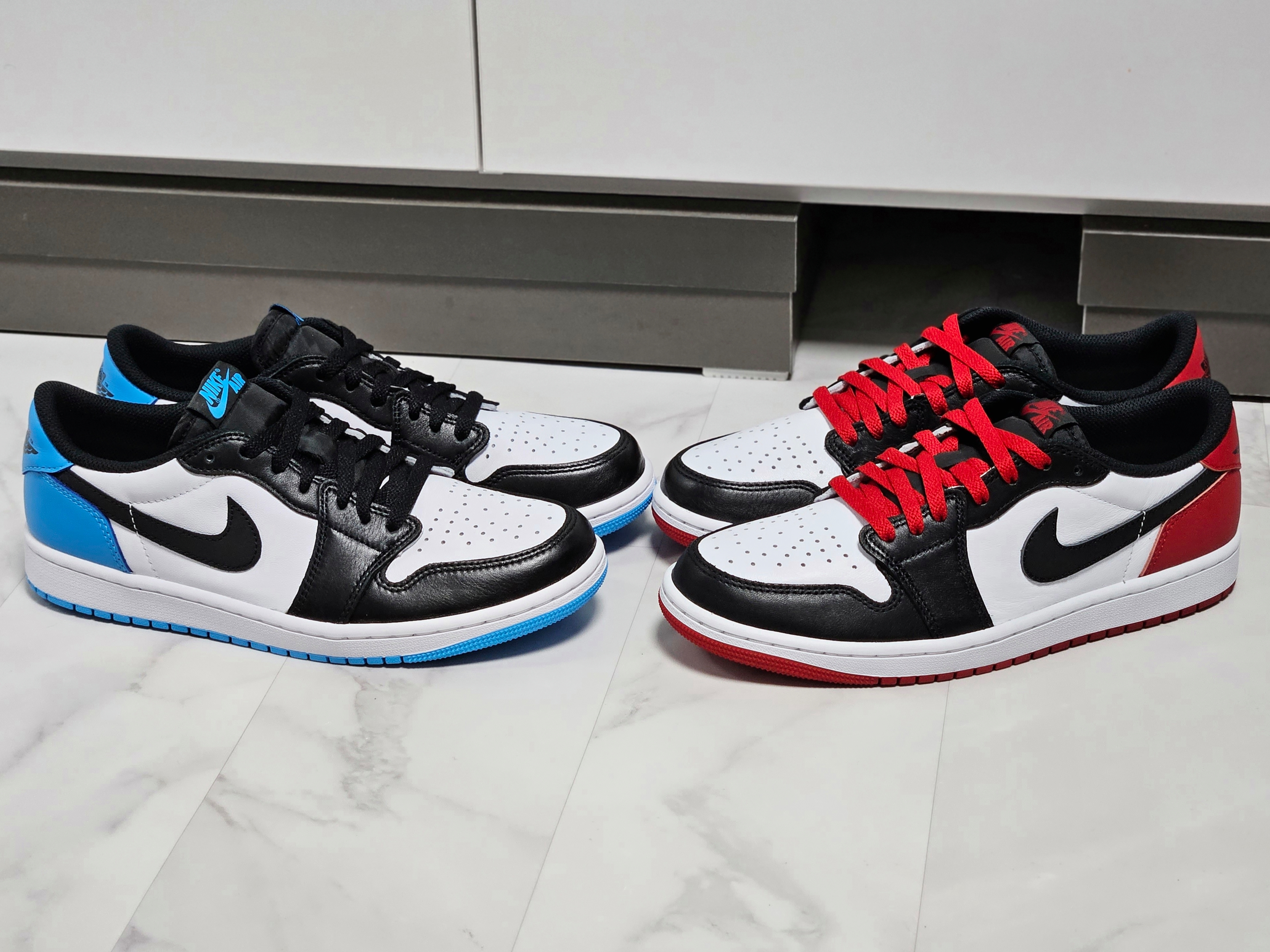 Jordan 1 Retro Low OG Black Toe 착용 스타일 - 4