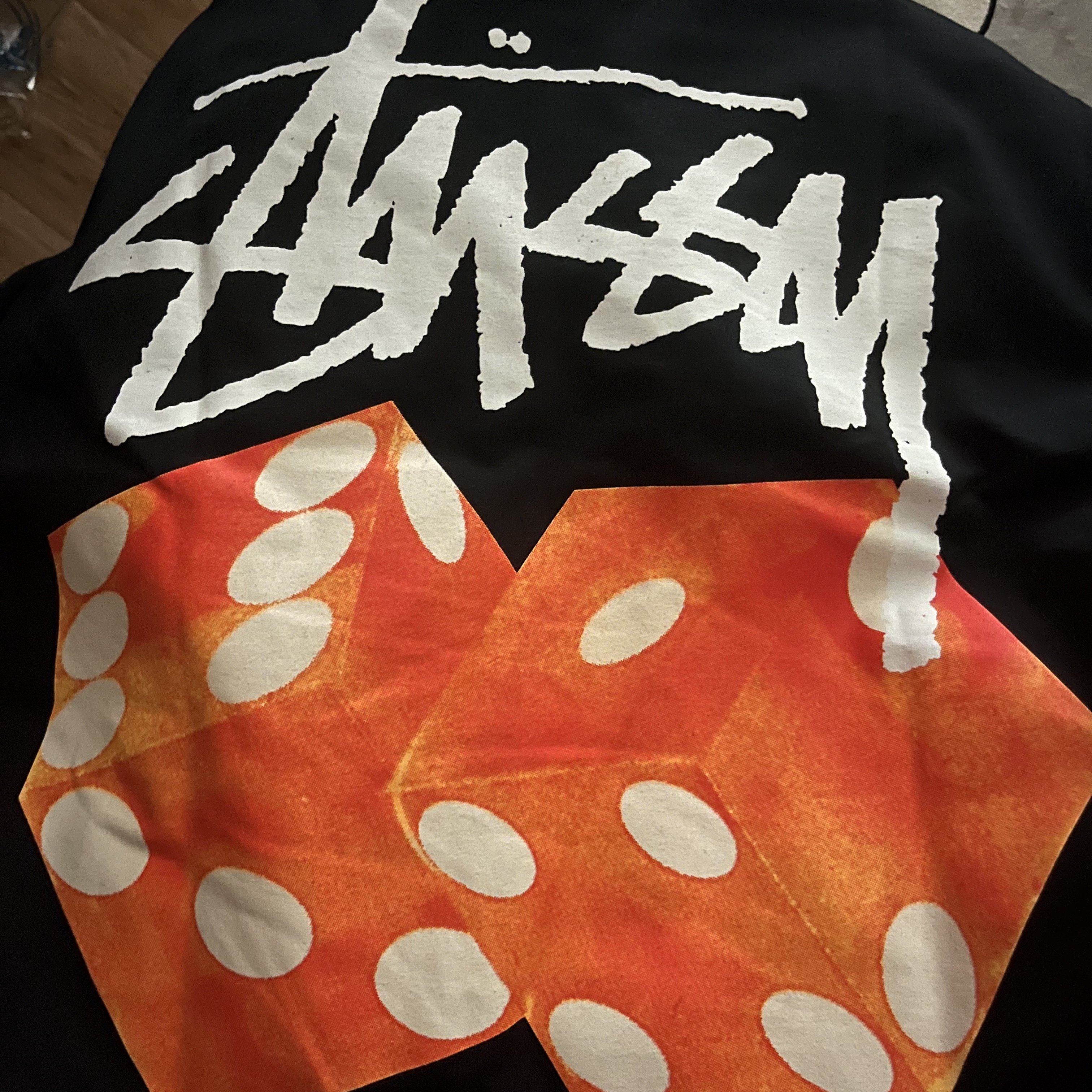 Stussy Diced Out T-Shirt Black 착용 스타일