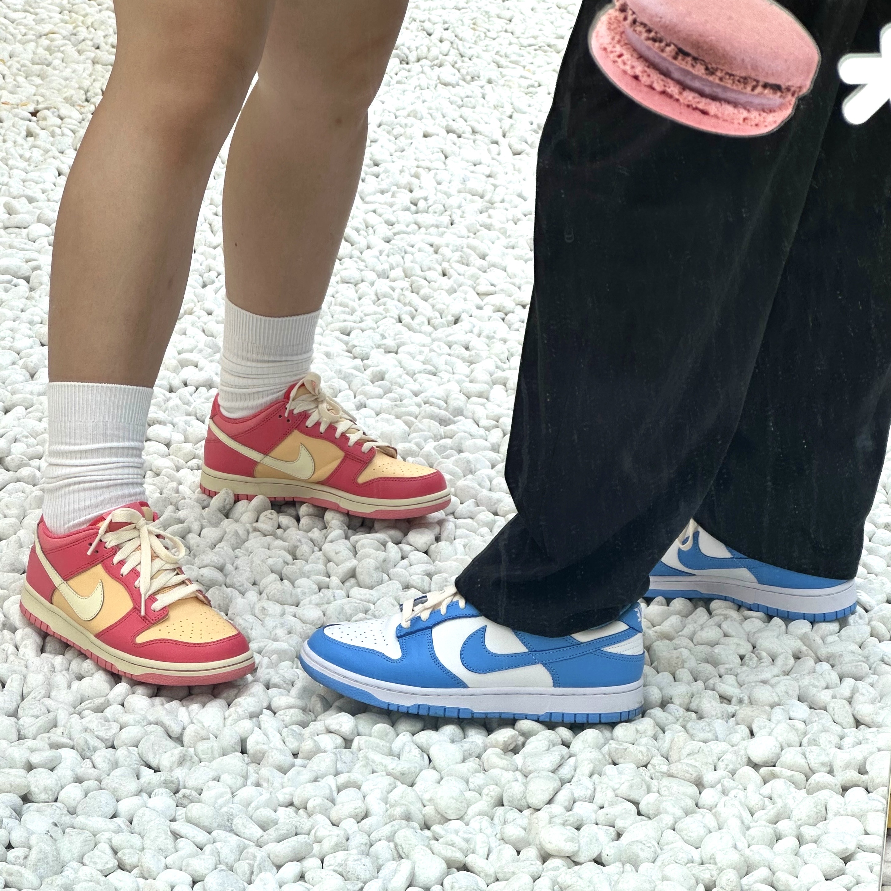 (GS) Nike Dunk Low Strawberry Peach 착용 스타일