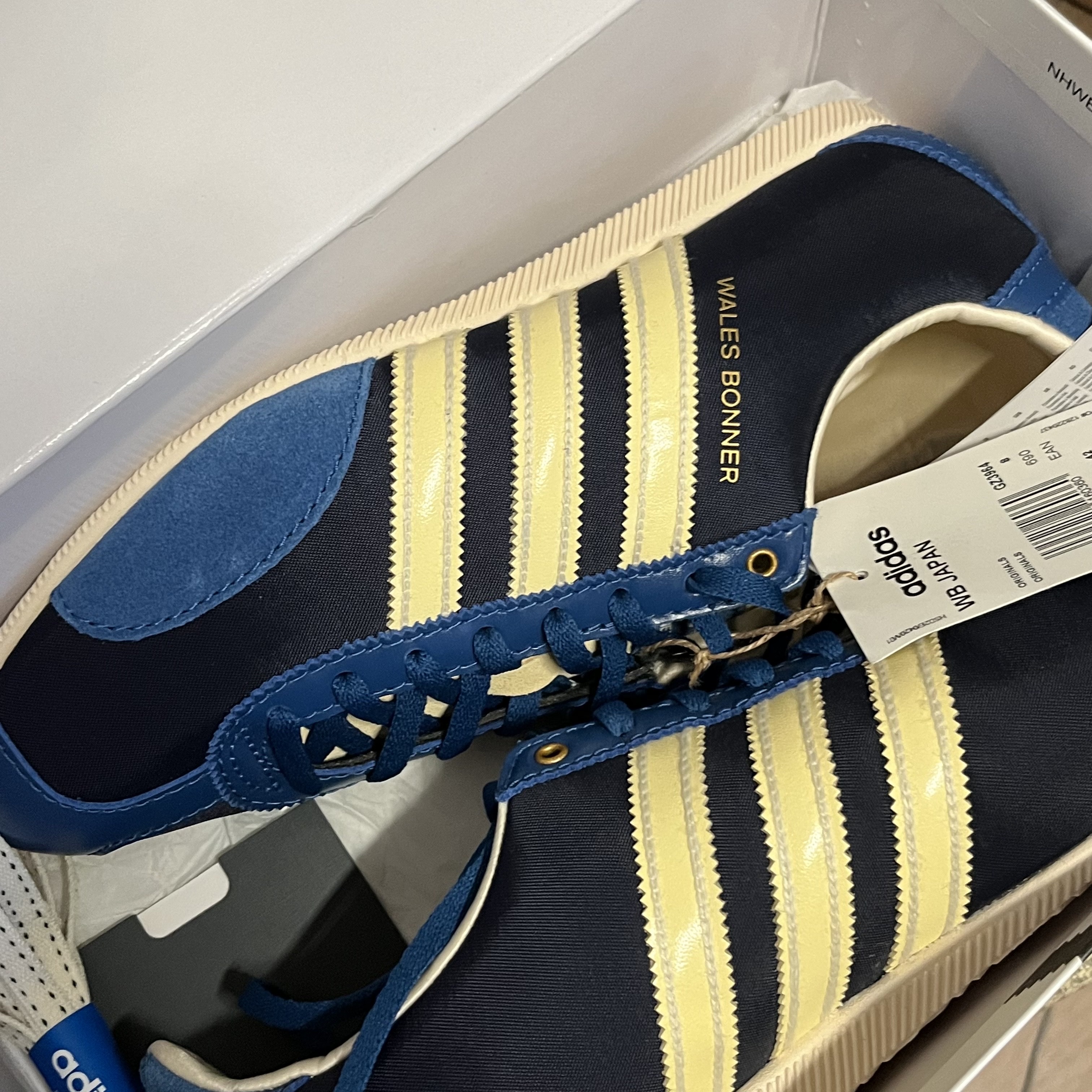 Adidas x Wales Bonner Japan Shoes Legend Ink 착용 스타일 - 2