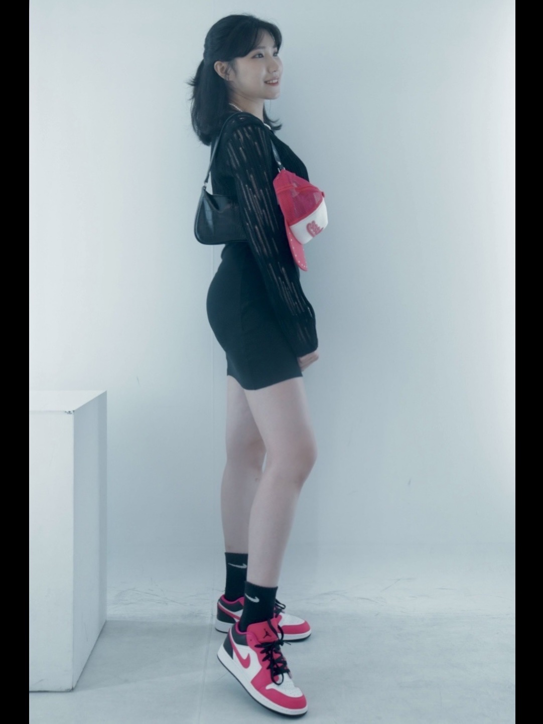 (GS) Jordan 1 Low Fierce Pink 착용 스타일 - 2
