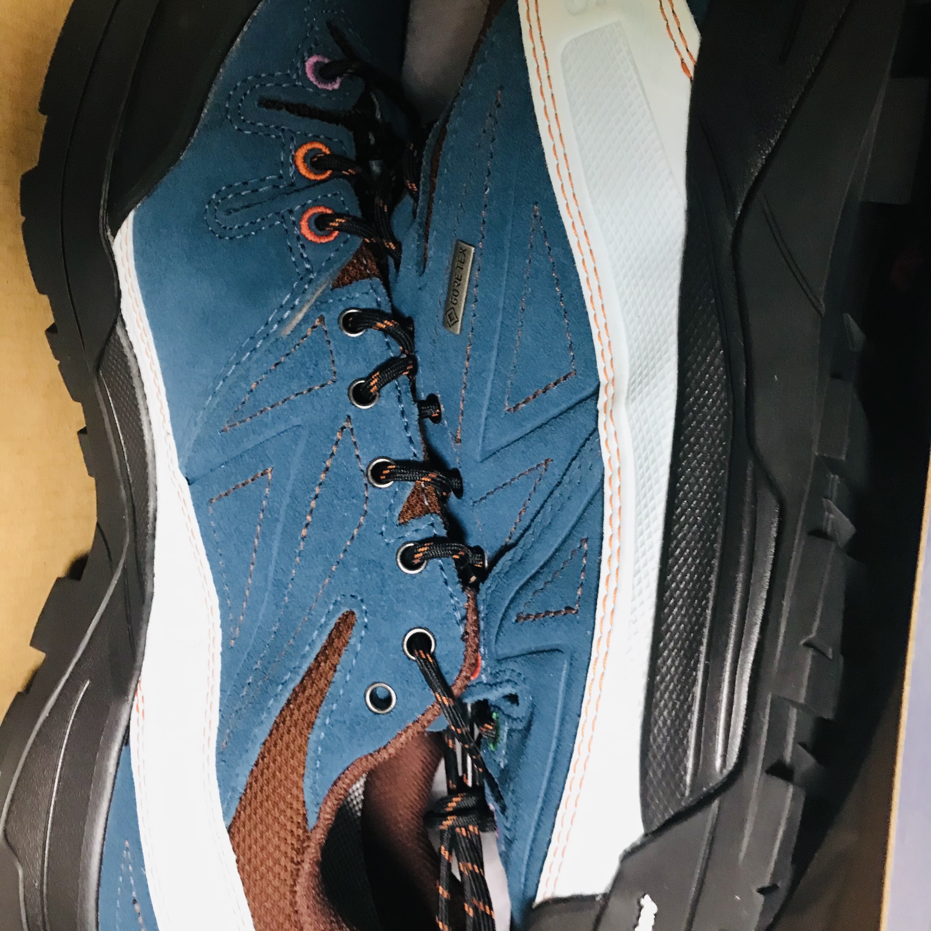 Salomon x The Broken Arm X-Desalpes GTX for TBA Blue 착용 스타일