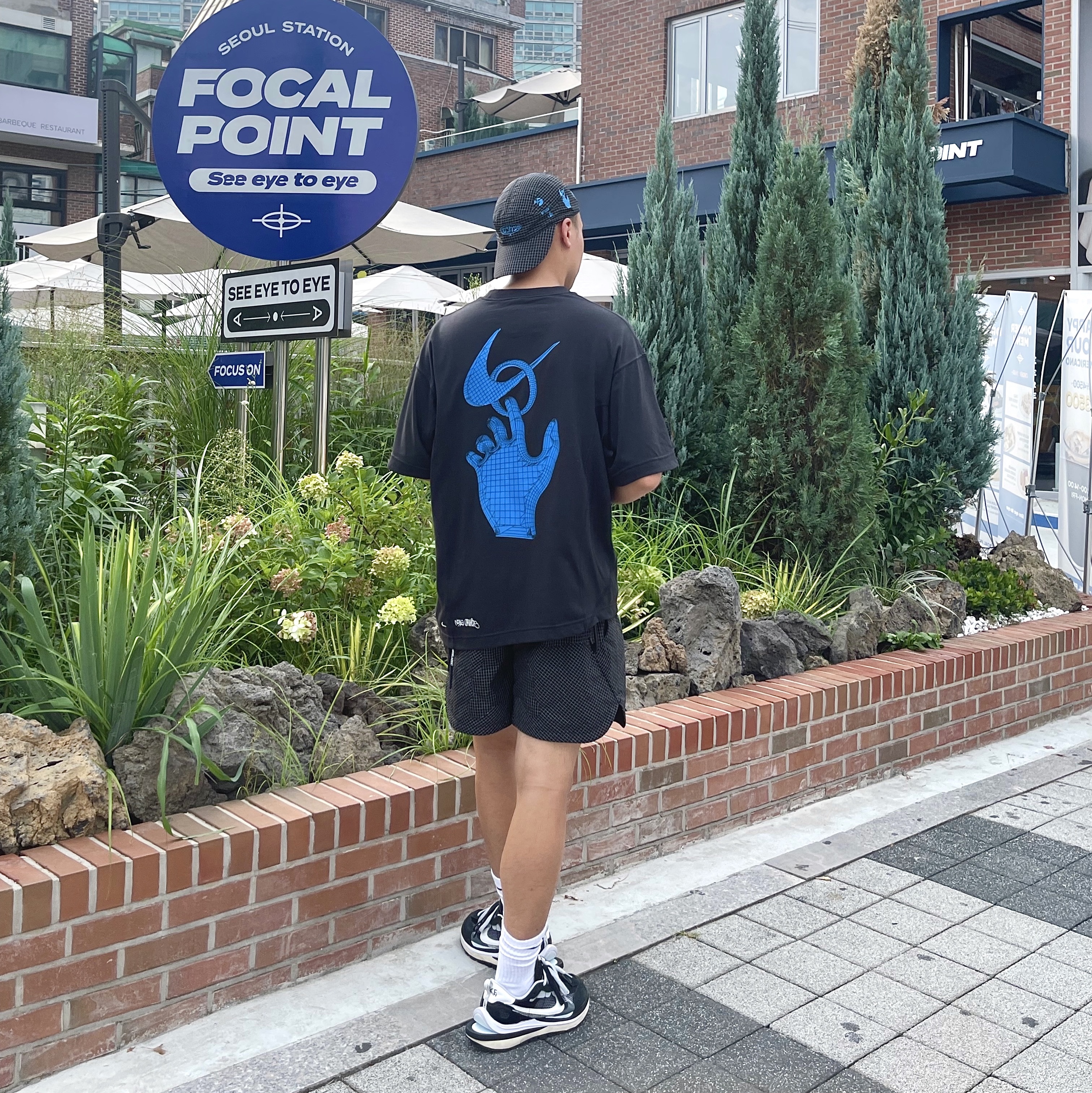 Nike x Off-White NRG Woven Shorts Black - Asia, Nike x Off-White NRG T-Shirt Black - Asia 착용 스타일