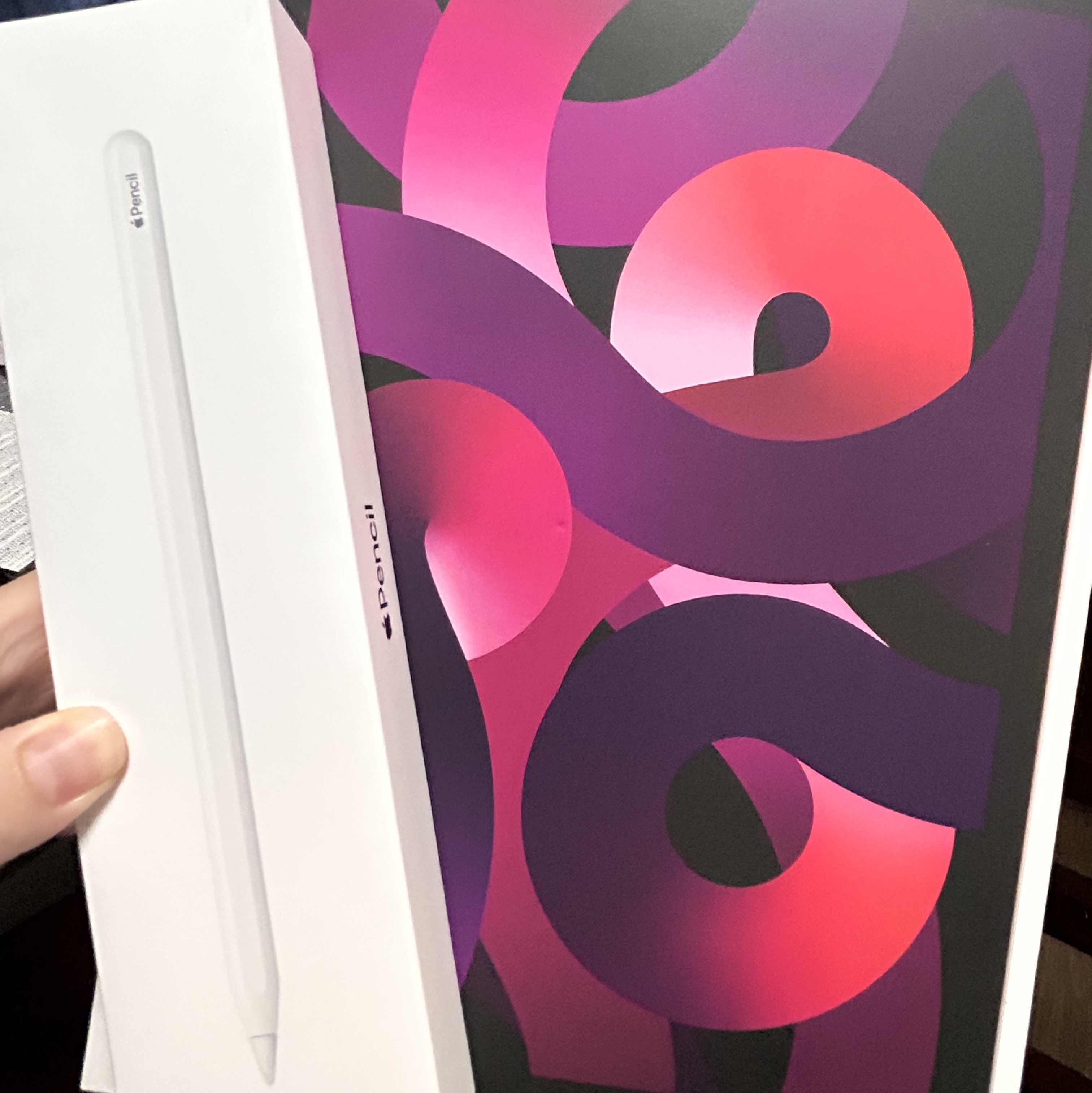Apple Pencil 2nd Gen, Apple iPad Air 5th Gen Wifi 64GB Pink (Korean Ver.) 착용 스타일