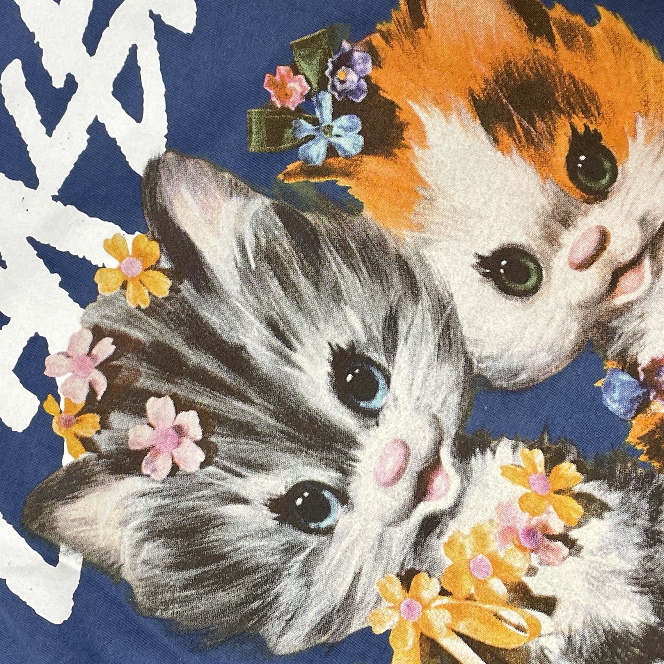 Stussy Kittens T-Shirt Midnight 착용 스타일