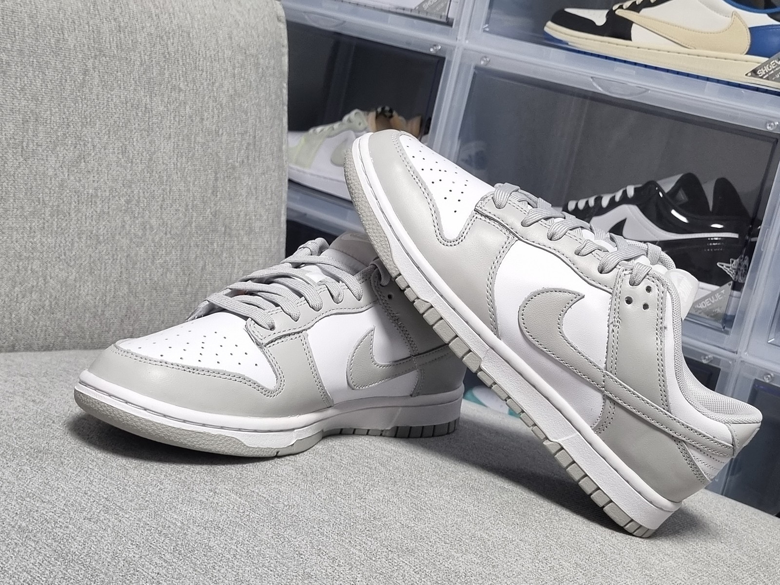 Nike Dunk Low Retro Grey Fog 착용 스타일 - 3