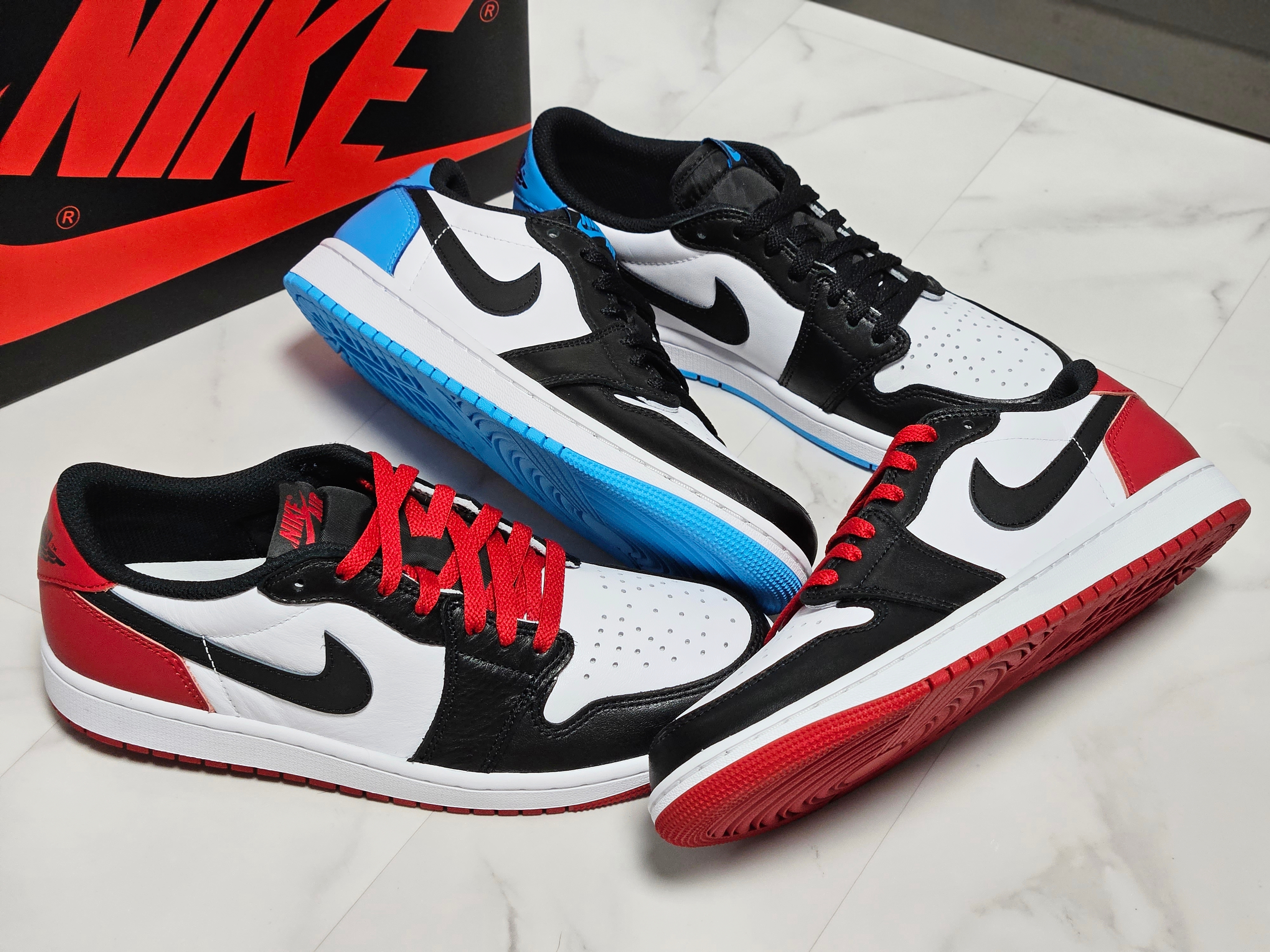 Jordan 1 Retro Low OG Black Toe 착용 스타일 - 2
