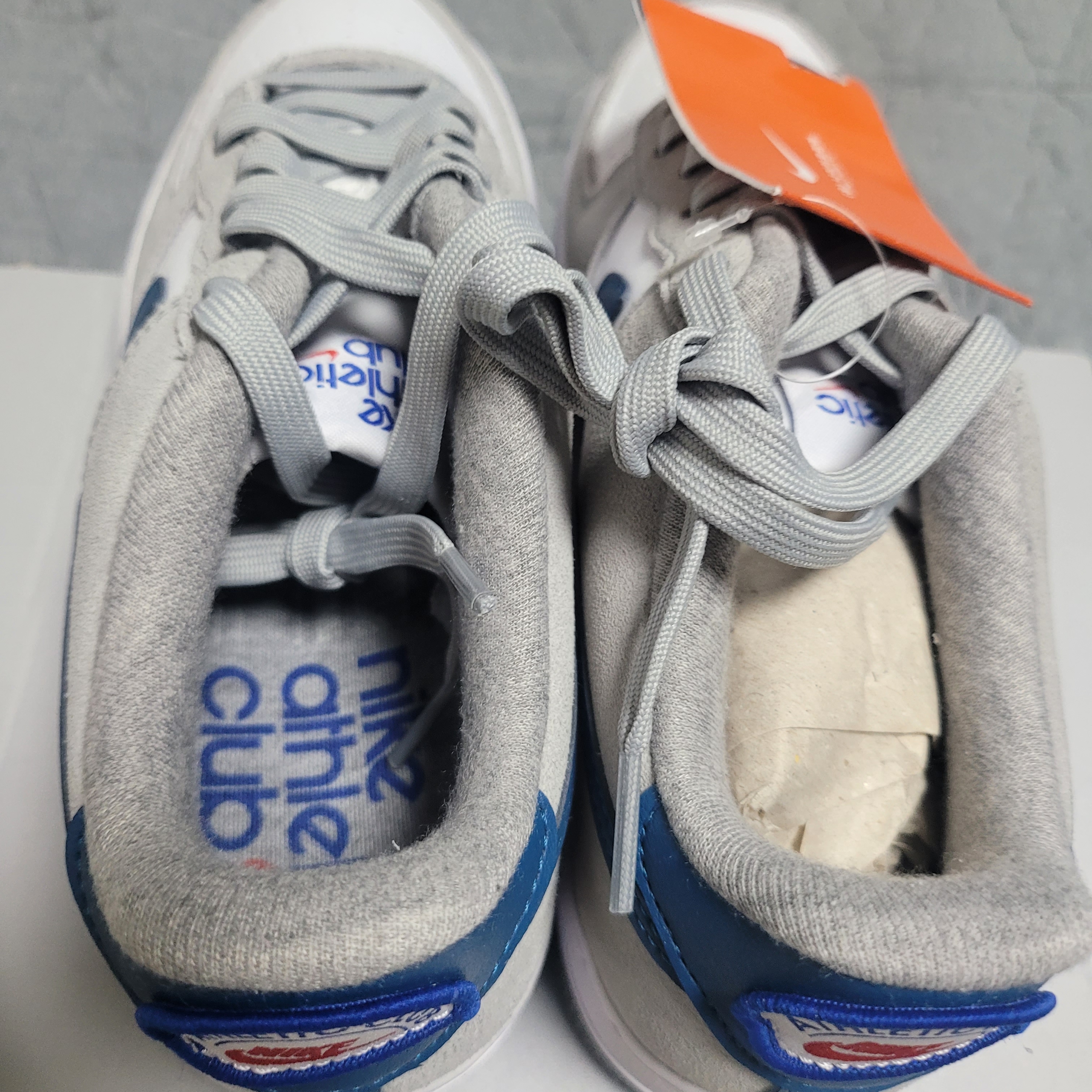 (GS) Nike Air Force 1 LV8 Athletic Club Light Smoke Grey Marina 착용 스타일