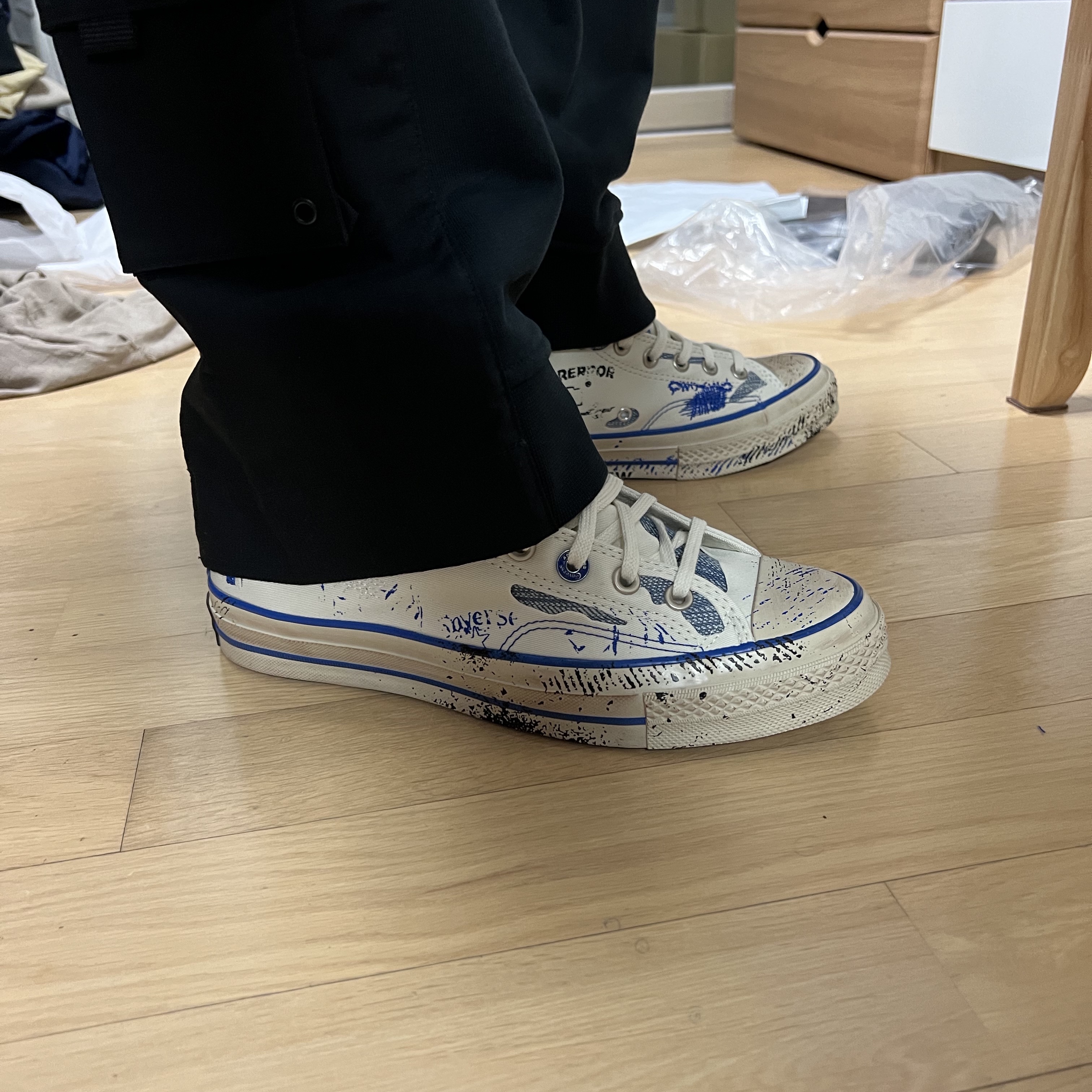 Converse x Ader Error Chuck 70 High White 착용 스타일